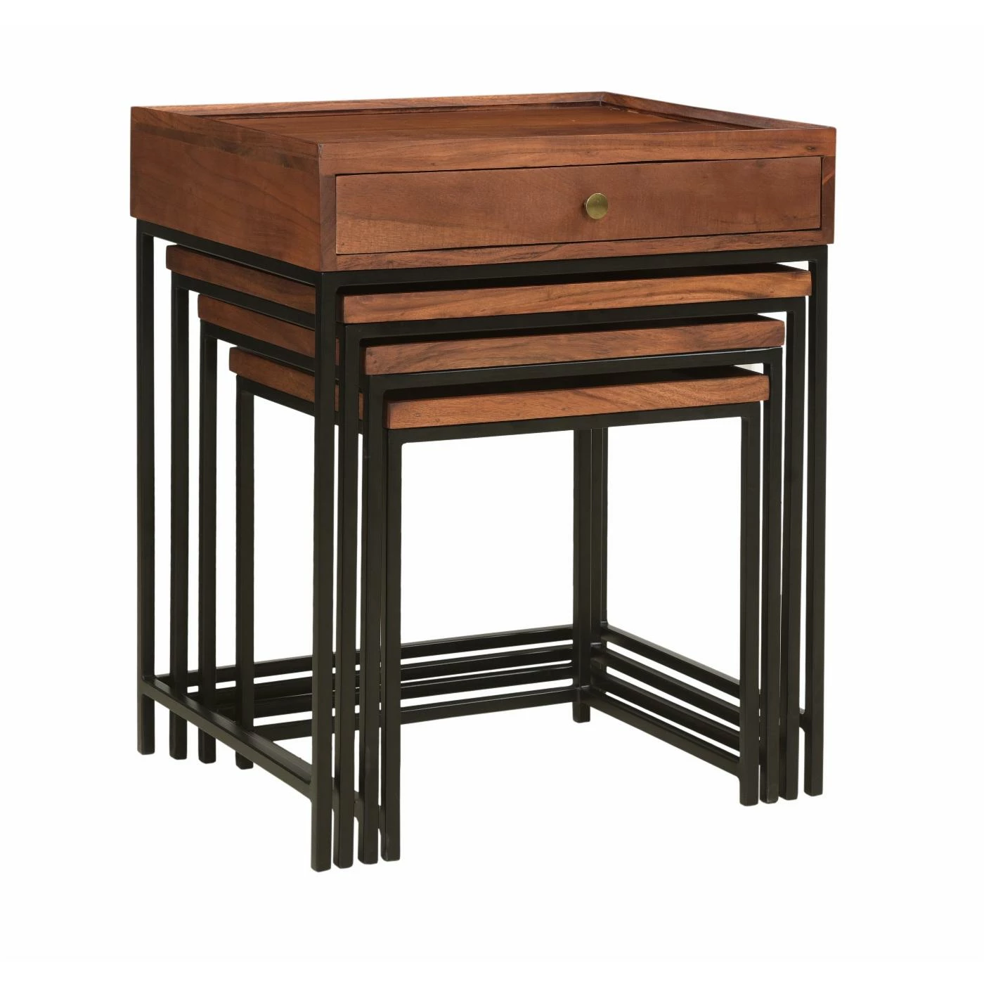 Cheap 🌟 Coast To Coast Imports, LLC Square End Tables & Side Tables Coast To Coast Imports Field 4 Piece Nesting End Tables ✔️ - Image 3