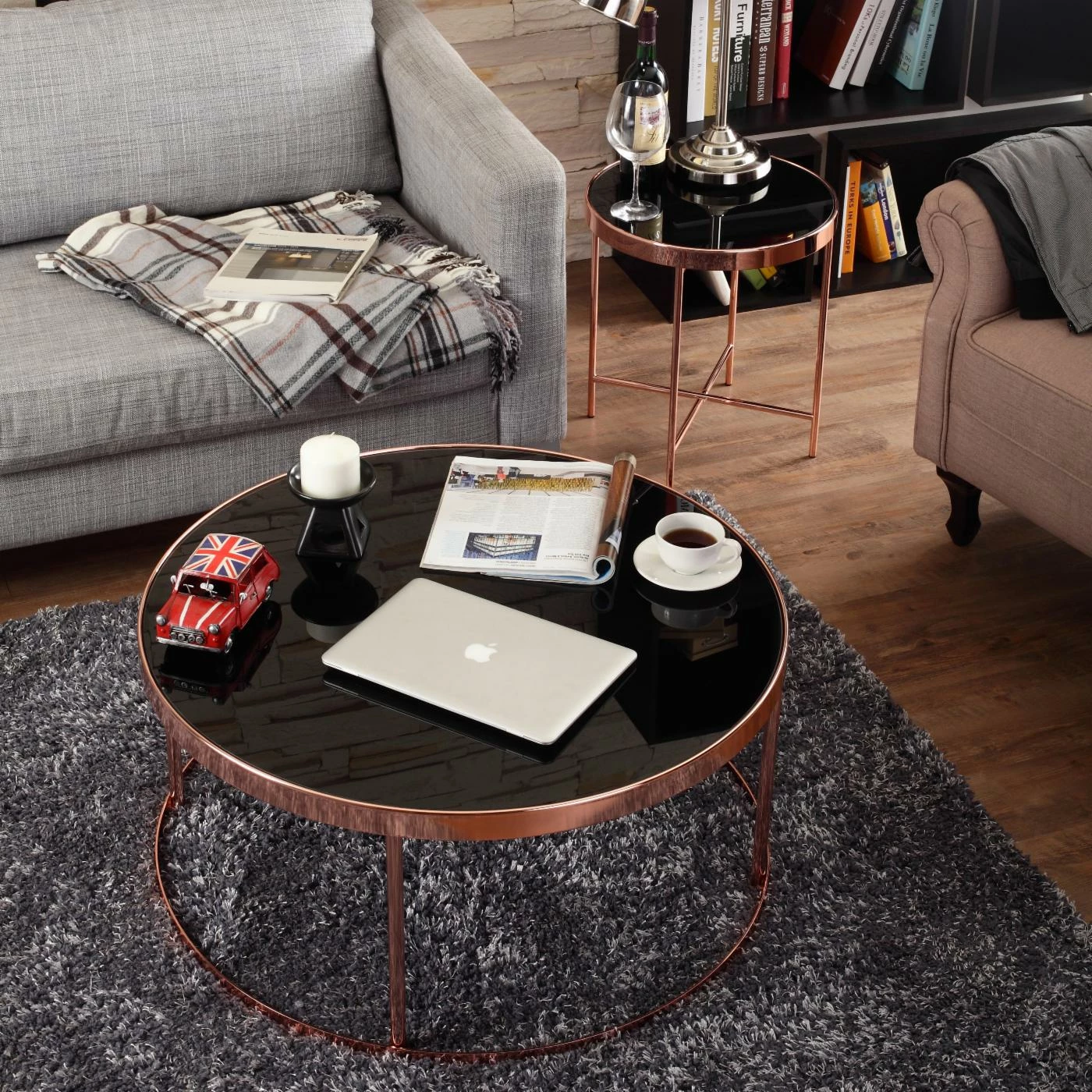 New π Round End Tables & Side Tables Furniture Of America Rosa Contemporary Round End Table π - Image 3