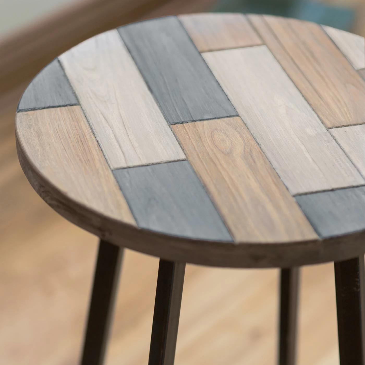 Promo π― Round End Tables & Side Tables FirsTime Miller Rustic Wood End Table β - Image 3