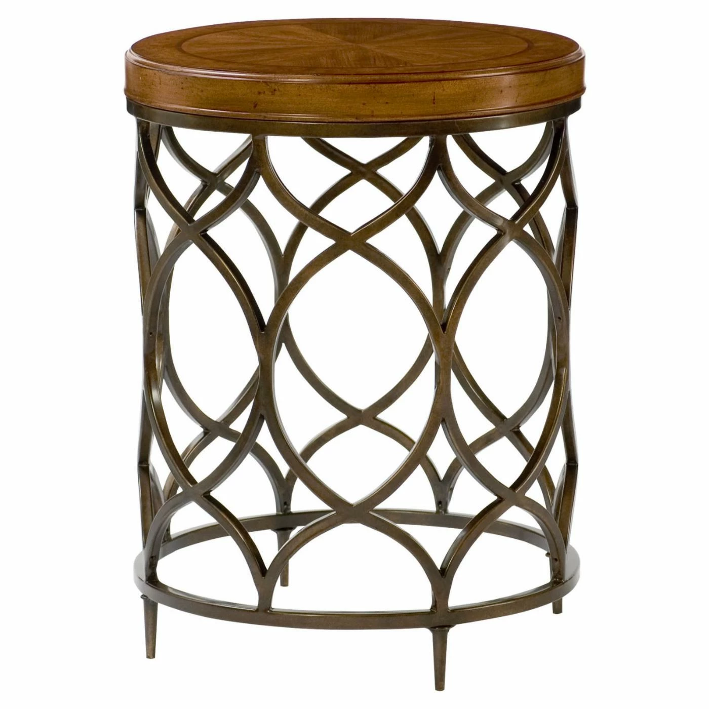 Brand new β€οΈ Round End Tables & Side Tables Hammary Hidden Treasures Round Lamp Table - Light Brown π - Image 3