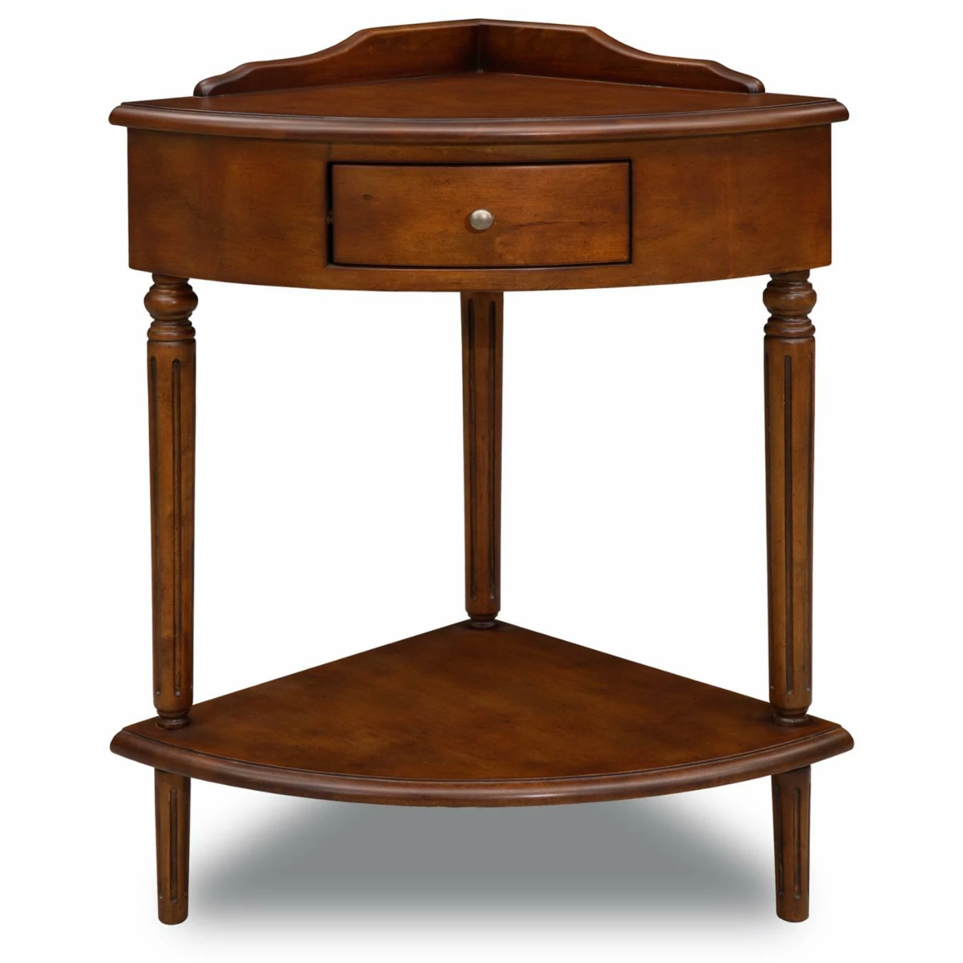 Best Sale π Other Shapes - End Tables & Side Tables Leick Home Corner Hardwood Accent Table π - Image 3