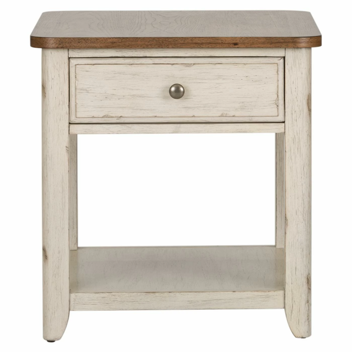 Outlet π Rectangle End Tables & Side Tables Liberty Furniture Industries Farmhouse Reimagined End Table With Basket π - Image 3