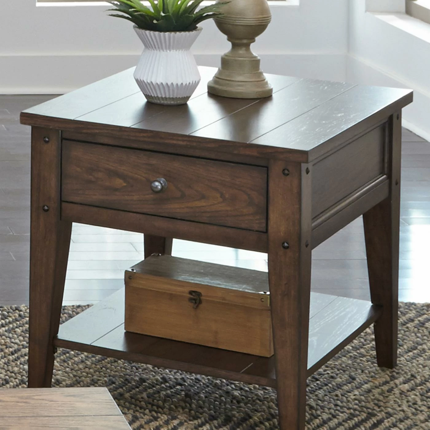 Top 10 π Rectangle End Tables & Side Tables Liberty Furniture Industries Lake House End Table π - Image 3