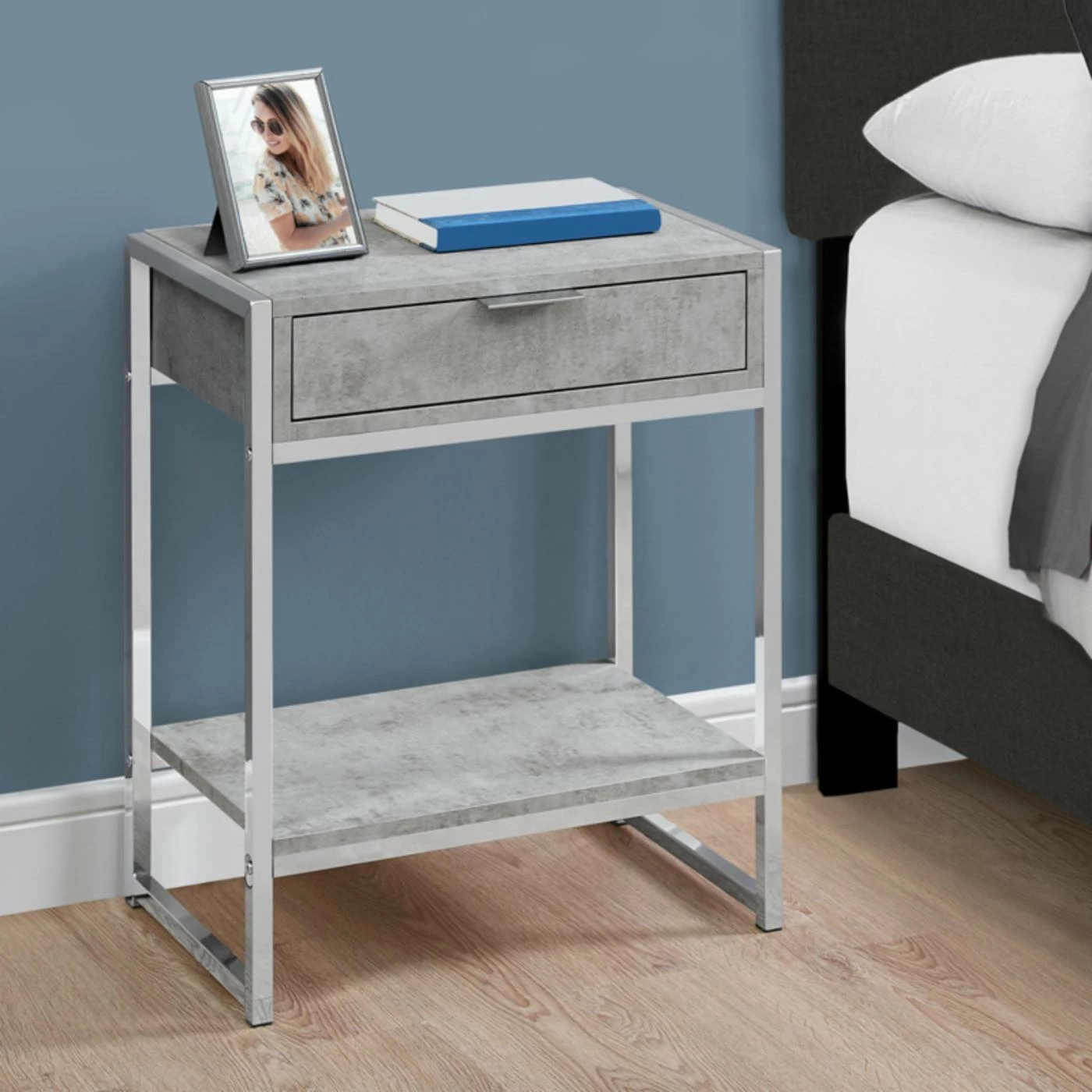 Promo π₯ Rectangle End Tables & Side Tables Monarch Specialties Single Drawer End Table With Shelf π€© - Image 3