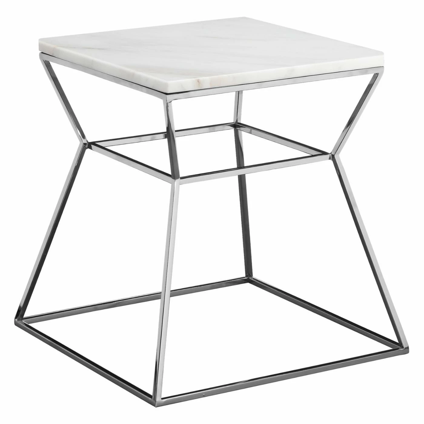 Brand new 🎁 Square End Tables & Side Tables Pangea Home Prism Metal Frame Side Table ❤️ - Image 3