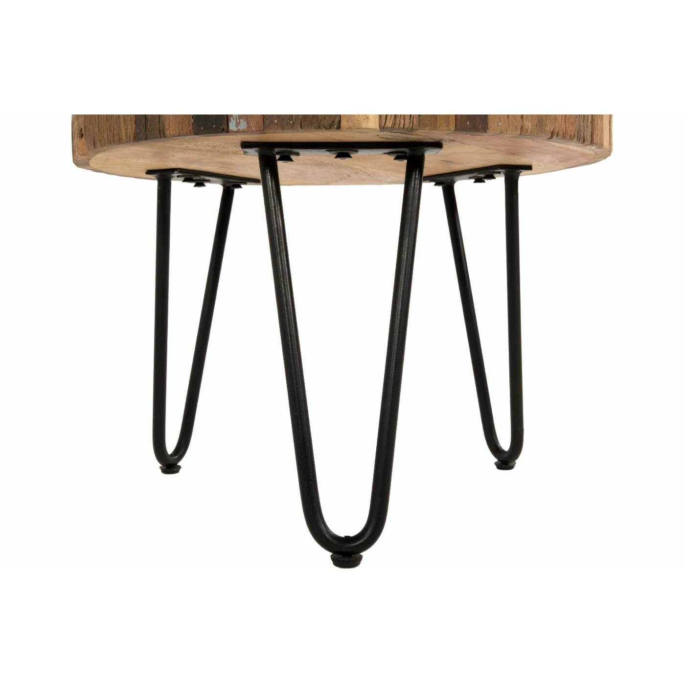 Hot Sale π Round End Tables & Side Tables Primo International Sawyer Reclaimed Wood & Iron End Table β€οΈ - Image 3