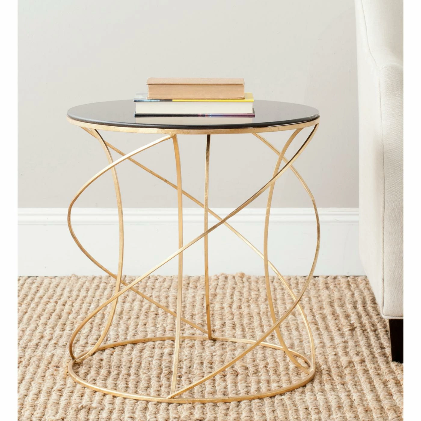 Outlet π Round End Tables & Side Tables Safavieh Cagney Accent Table - Gold π― - Image 3