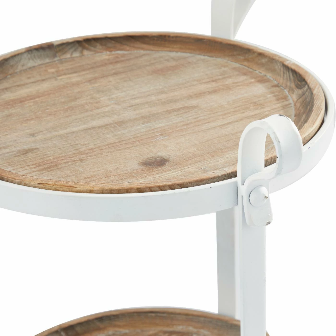 Hot Sale ✨ Round End Tables & Side Tables DecMode Farmhouse Tiered Accent Table 🎁 - Image 3