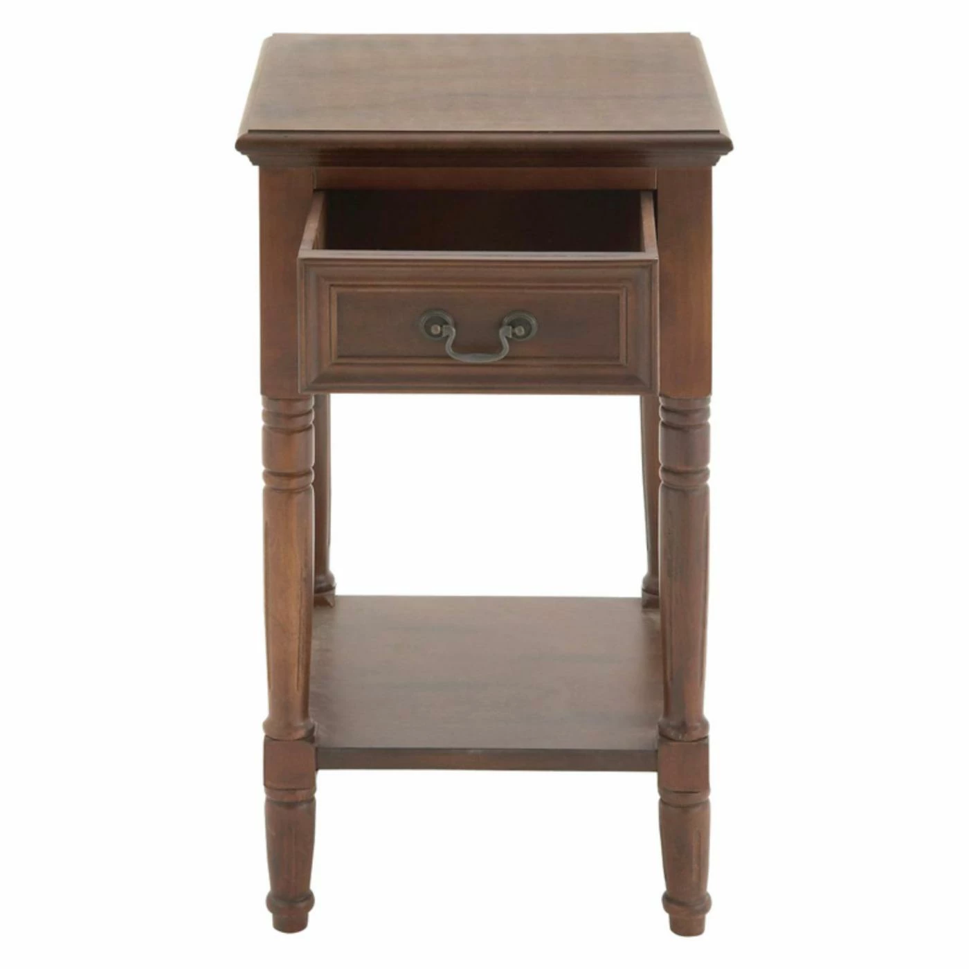 Discount βοΈ Square End Tables & Side Tables DecMode Wood Accent Table With Drawer π - Image 3