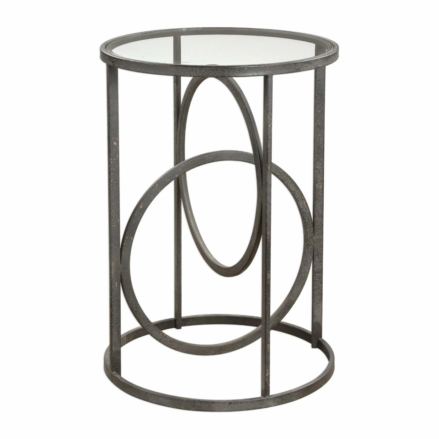 Top 10 💯 Round End Tables & Side Tables Uttermost Lucien Iron Accent End Table 🎁 - Image 3