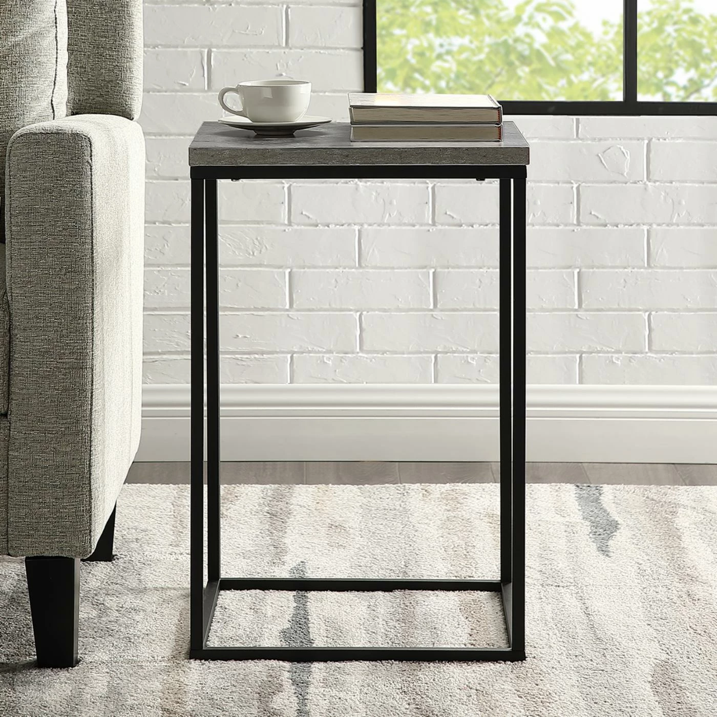 Outlet 🥰 Square End Tables & Side Tables Manor Park Modern Bohemian Urban Industrial End Table ✔️ - Image 3