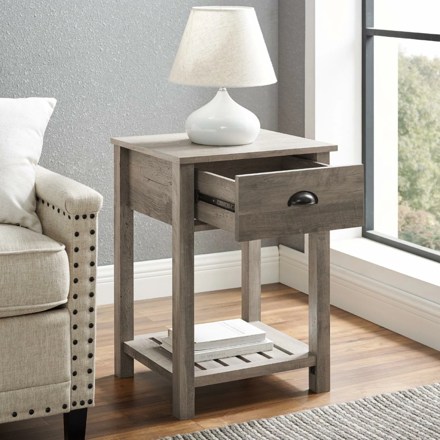 Coupon π― Rectangle End Tables & Side Tables Manor Park Country Single Drawer Side Table β - Image 3