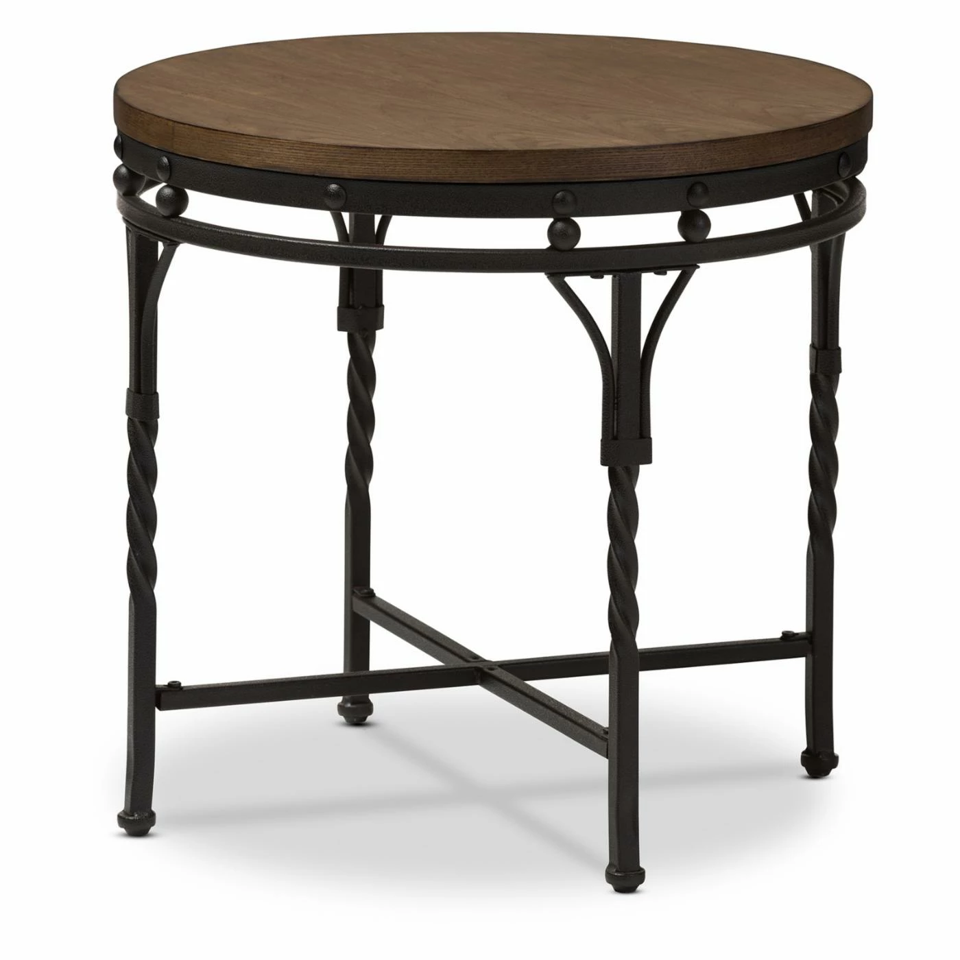 Buy π Round End Tables & Side Tables Baxton Studio Austin Vintage Industrial Antique Bronze Round End Table β€οΈ - Image 3