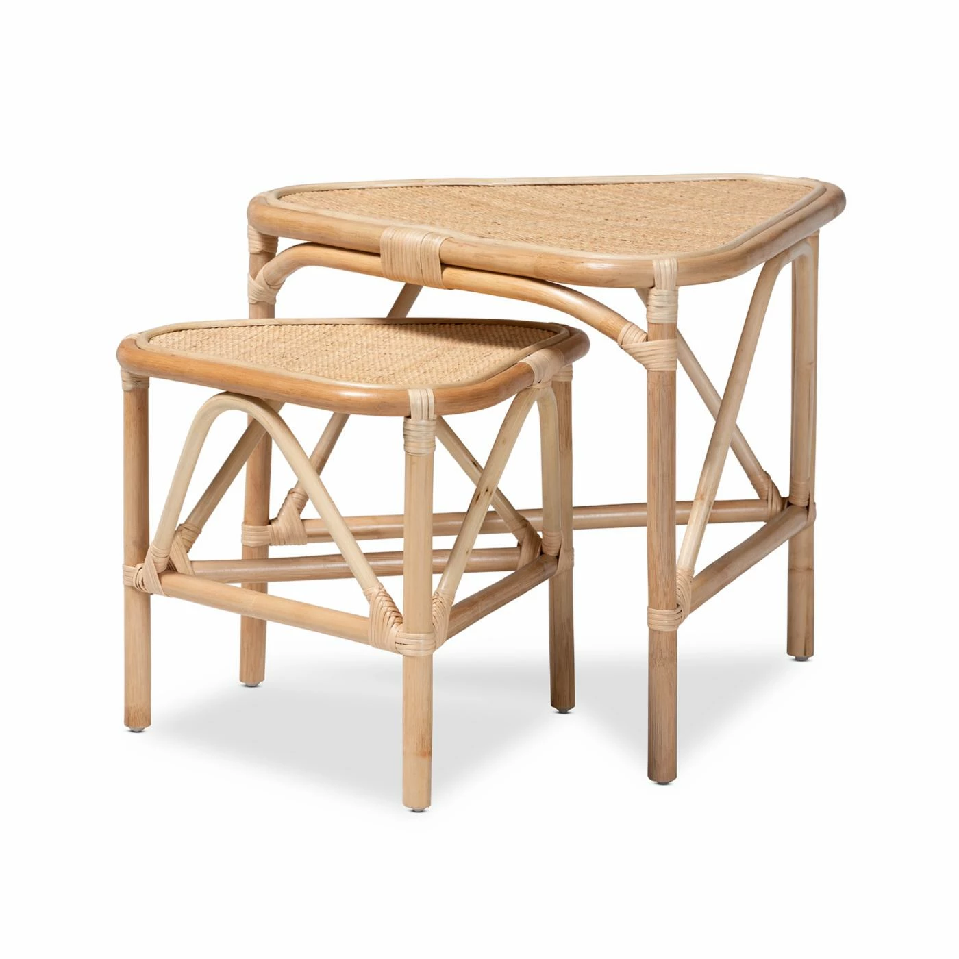 Cheap π Triangle End Tables & Side Tables Baxton Studio Jayden 2-Piece End Table Set π₯° - Image 3