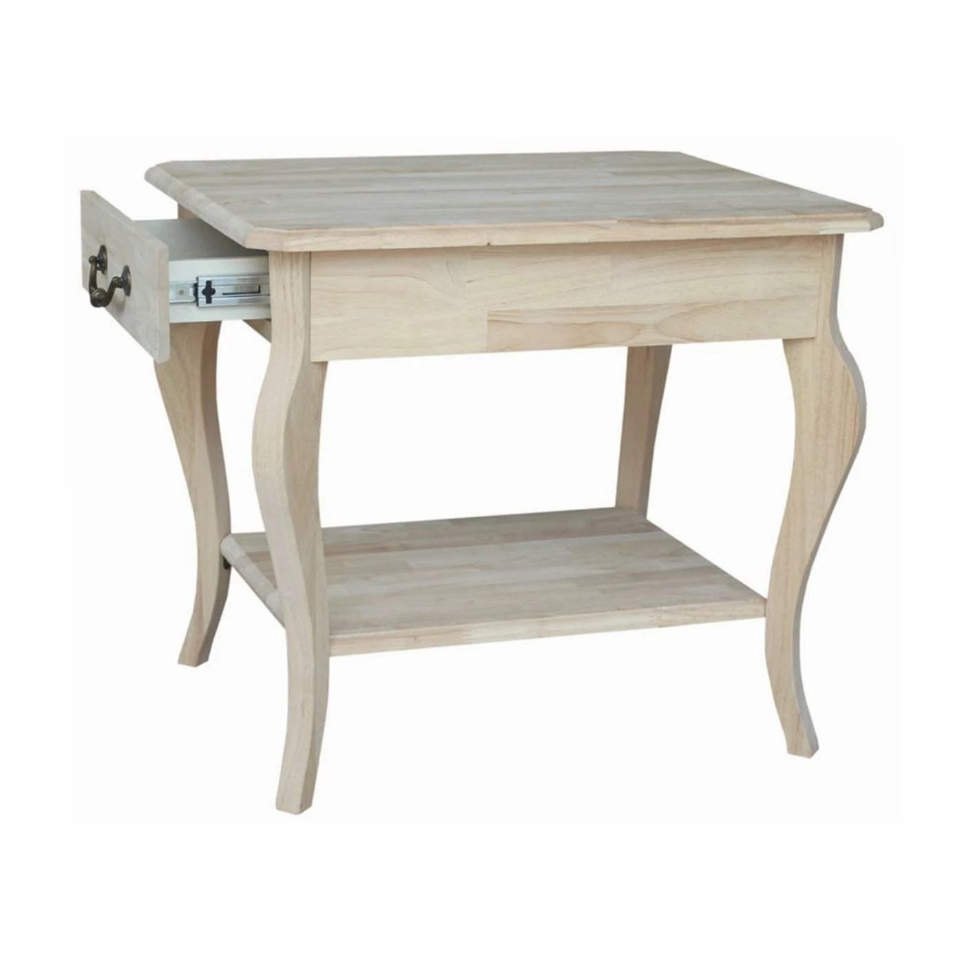 Deals βοΈ Rectangle End Tables & Side Tables International Concepts Cambria End Table - Unfinished π - Image 2