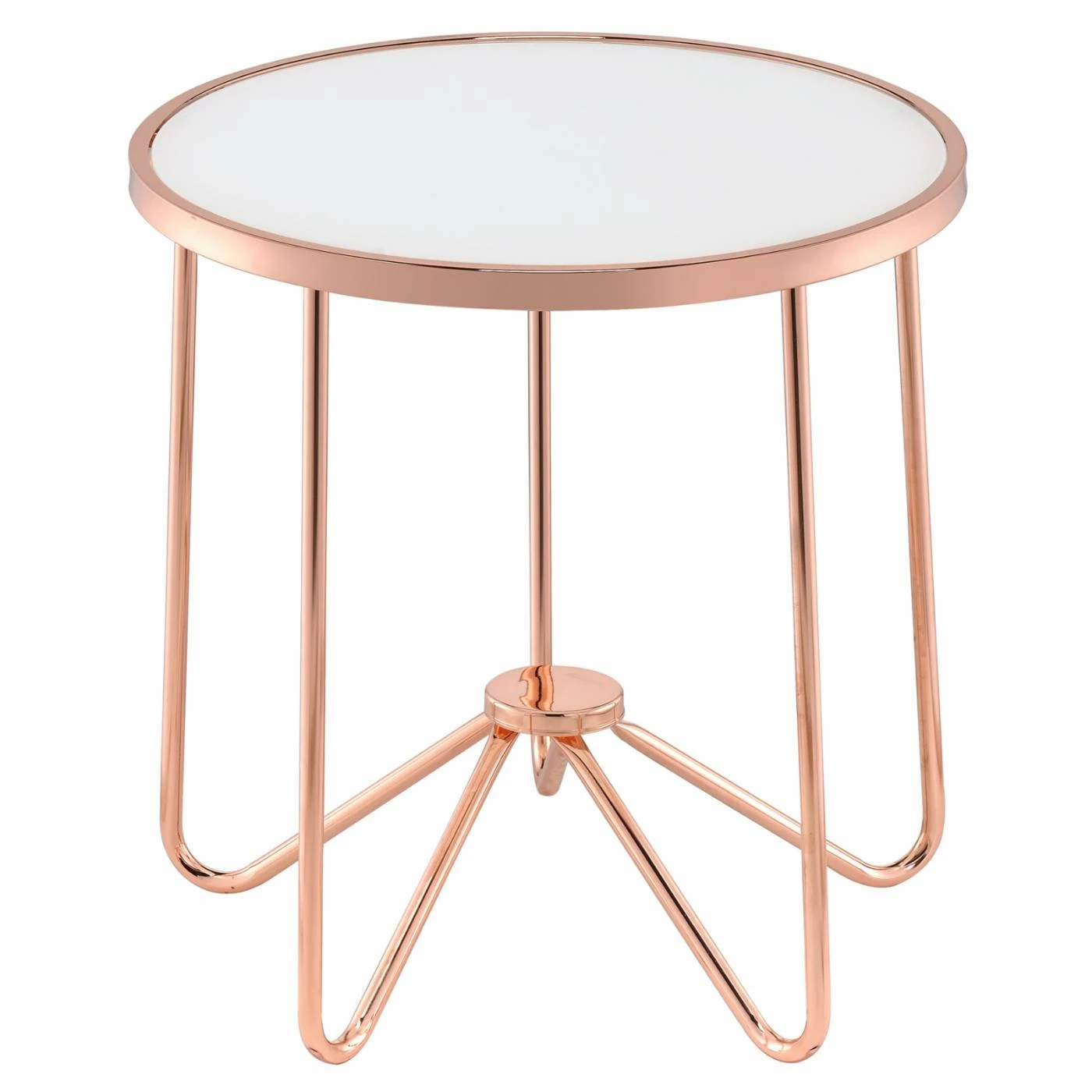 Best Pirce π€© Acme Furniture Round End Tables & Side Tables ACME Alivia Frosted Glass End Table π - Image 2