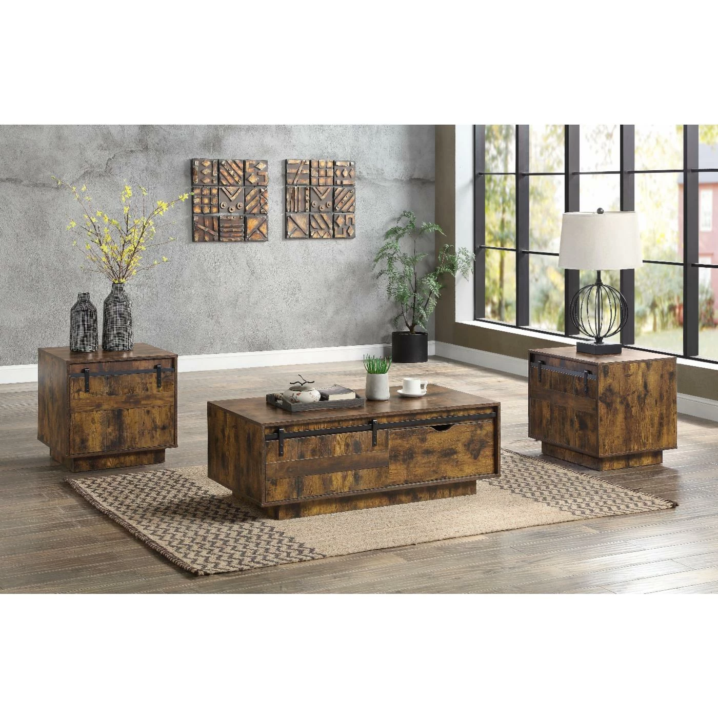 Promo π Rectangle End Tables & Side Tables Acme Furniture Bellarosa End Table 𧨠- Image 2