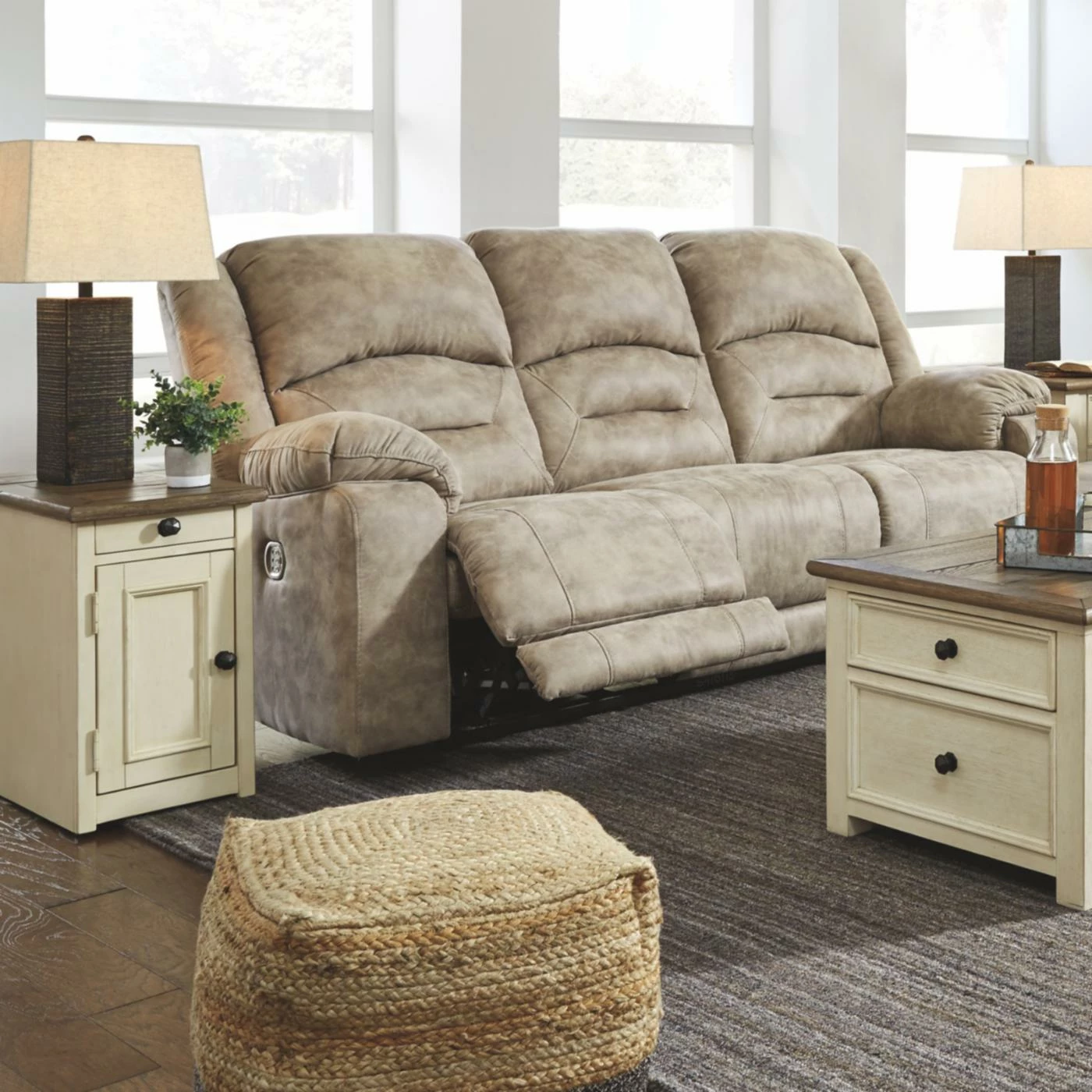 Best deal 🔔 Rectangle End Tables & Side Tables Signature Design By Ashley Bolanburg Chair Side End Table With Pull Out Tray ⭐ - Image 2