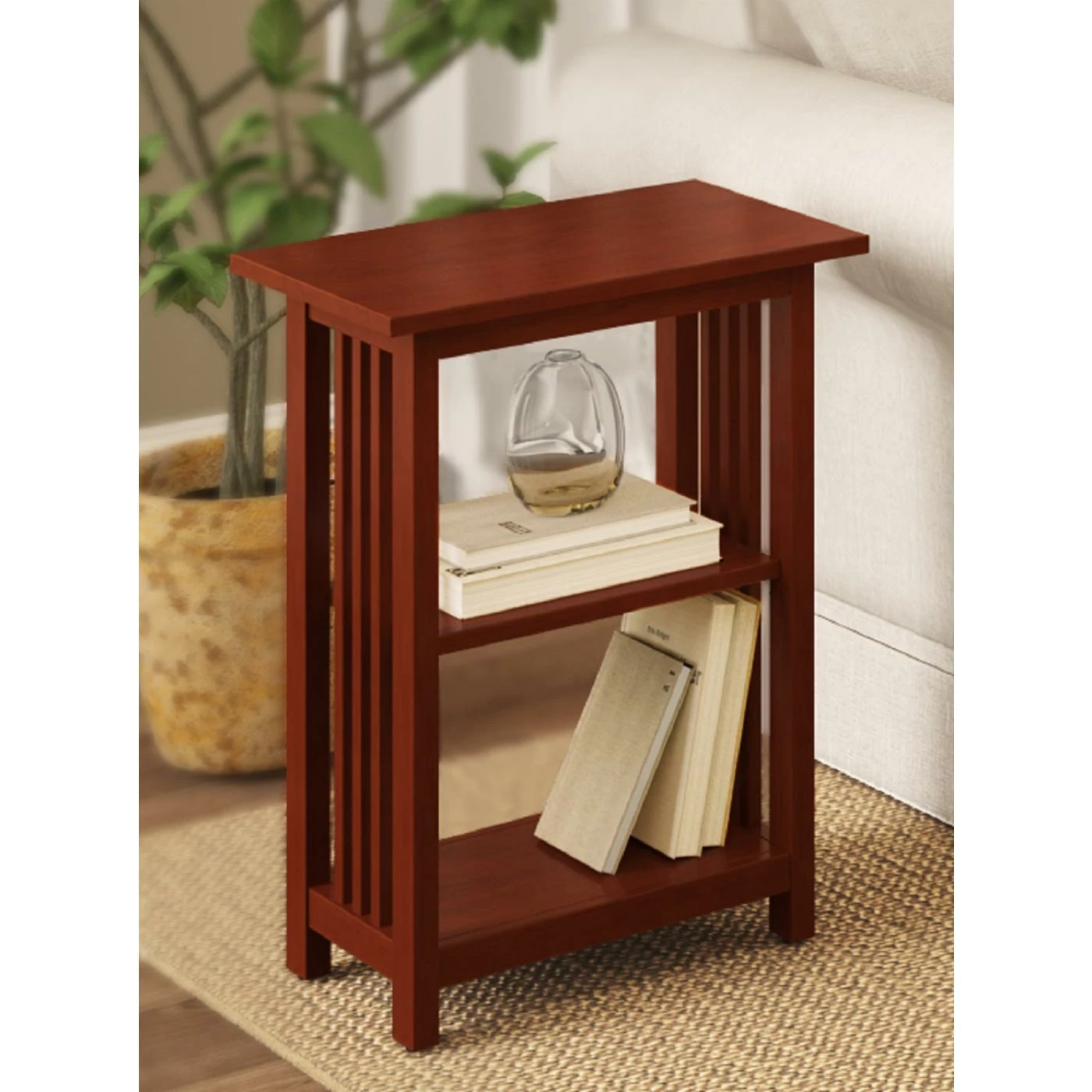 Discount π― Rectangle End Tables & Side Tables Alaterre Furniture Mission 2 Shelf End Table - Cherry π - Image 2