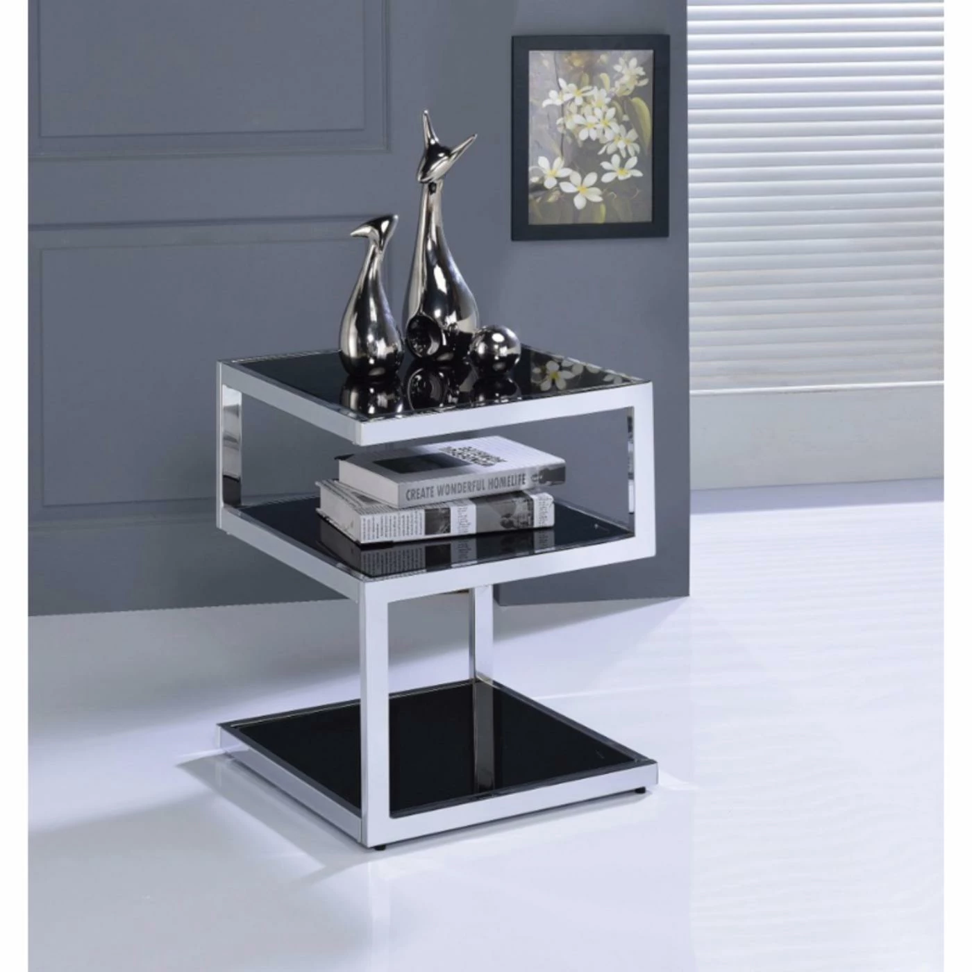 Promo π Square End Tables & Side Tables Benzara Alyea End Table π - Image 2