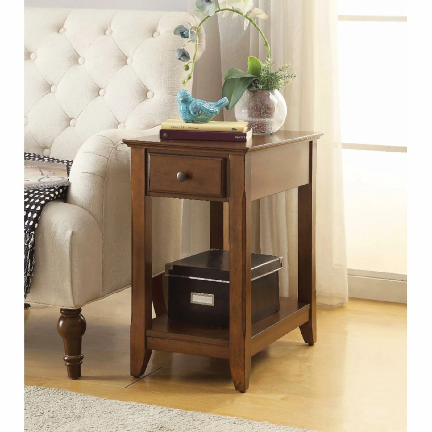 Best Sale π€© Rectangle End Tables & Side Tables Benzara Smart Looking Side Table π - Image 2