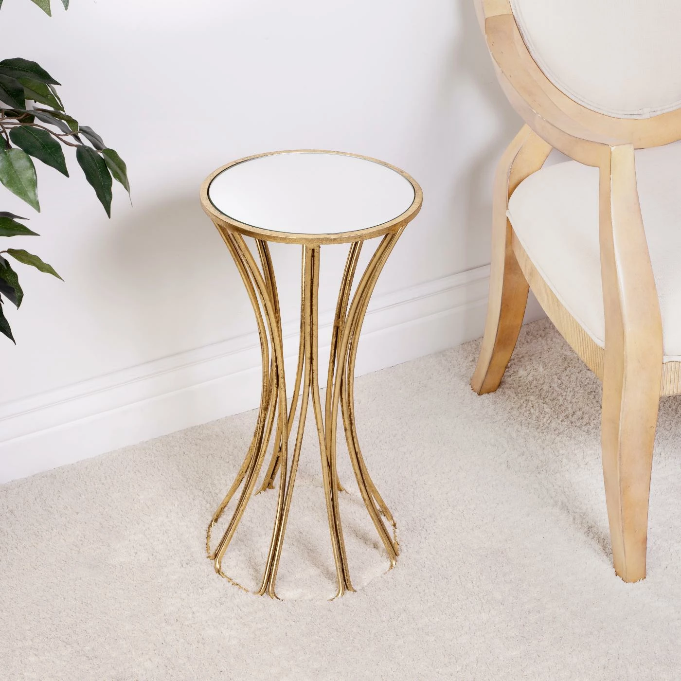 Top 10 π Butler Specialty Round End Tables & Side Tables Butler Faruh Metal And Mirror End Table π₯° - Image 2