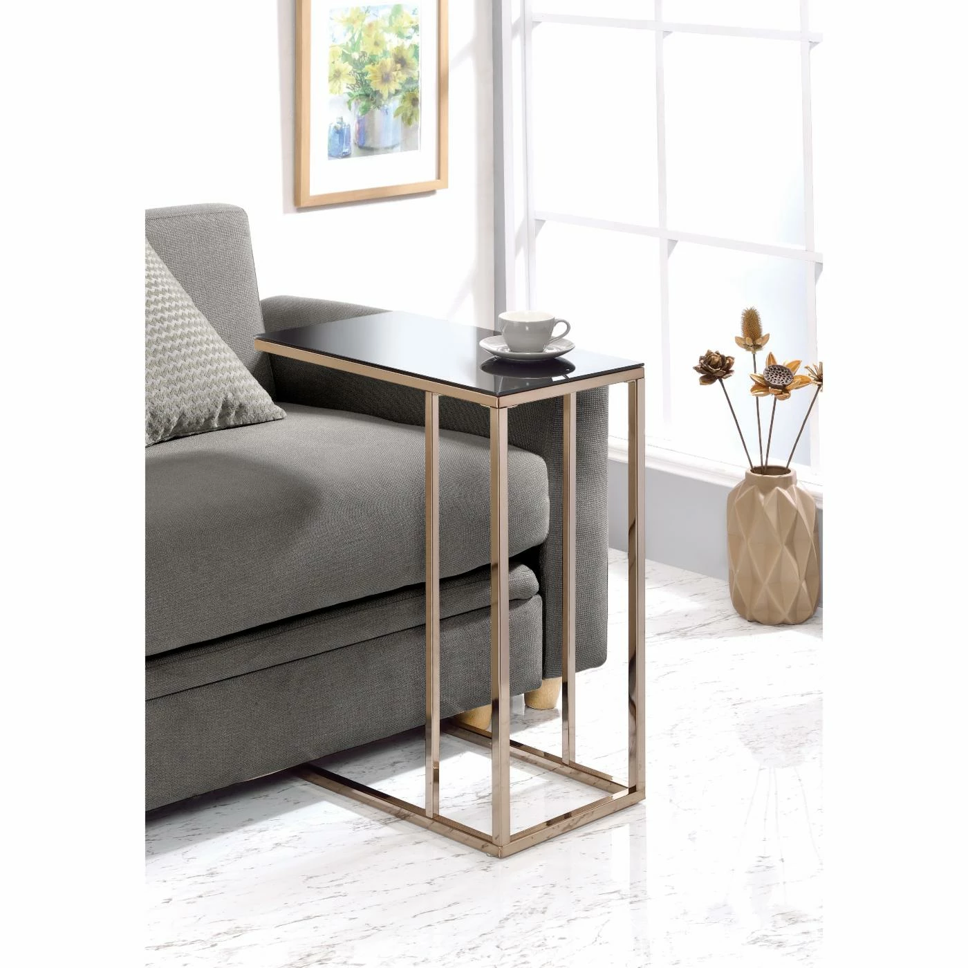 Promo š Rectangle End Tables & Side Tables Coaster Furniture C-Shaped Accent Table ā¤ļø - Image 2