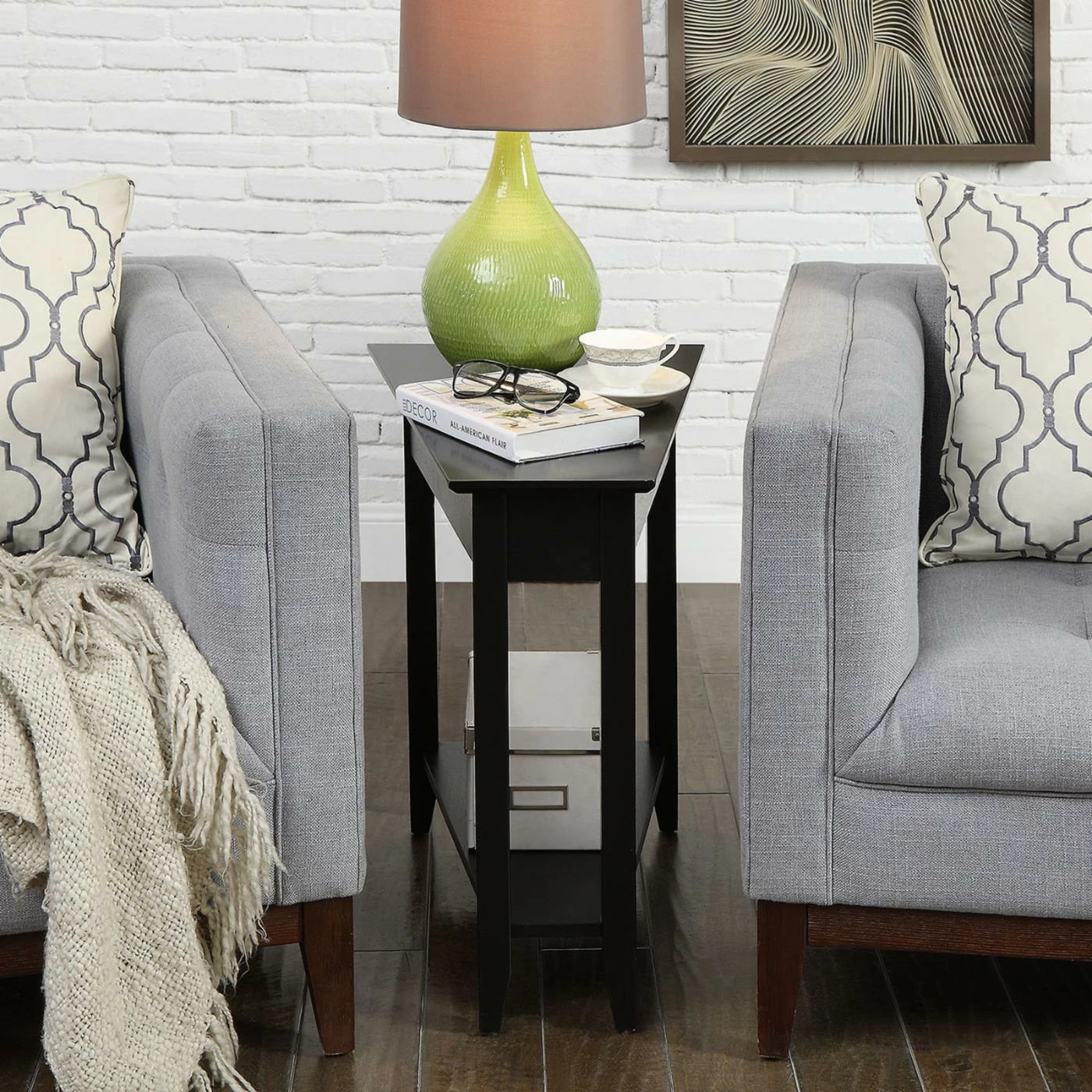 Flash Sale ๐ Other Shapes - End Tables & Side Tables Convenience Concepts American Heritage Wedge End Table ๐คฉ - Image 2