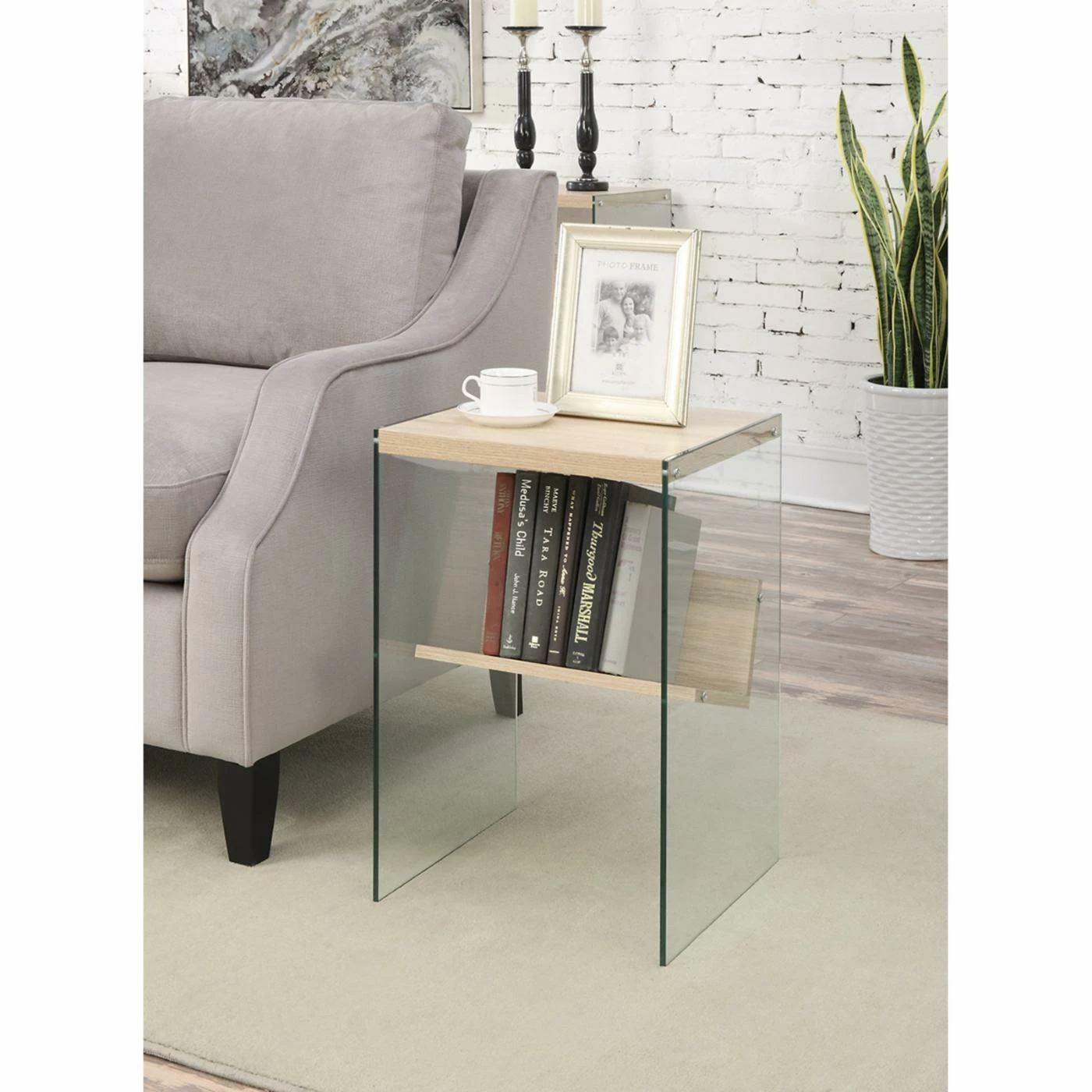 Cheap β Rectangle End Tables & Side Tables Convenience Concepts Soho Glass Sided End Table π - Image 2