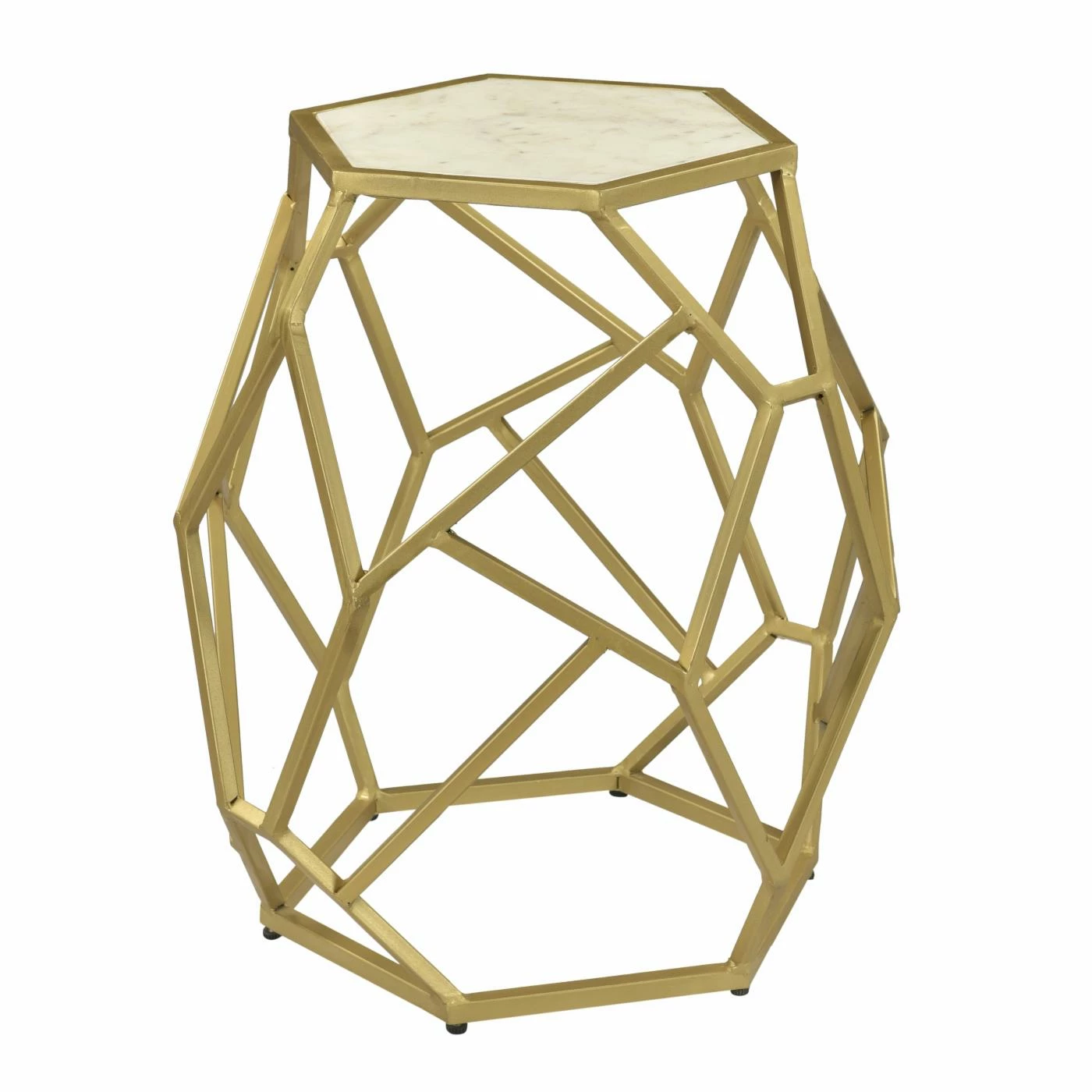 Outlet π Other Shapes - End Tables & Side Tables Coast To Coast Contemporary Glam Hexagon Accent End Table β€οΈ - Image 2