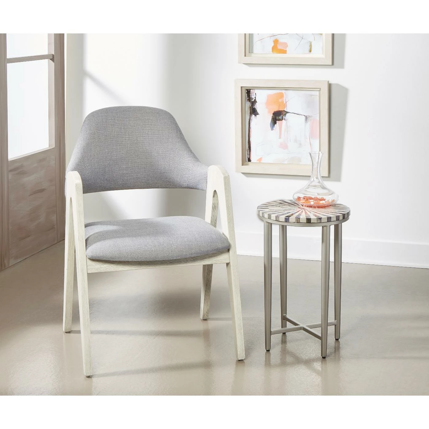 Outlet 👏 Coast To Coast Imports, LLC Round End Tables & Side Tables Coast To Coast Imports Pinwheel Accent Table ✔️ - Image 2