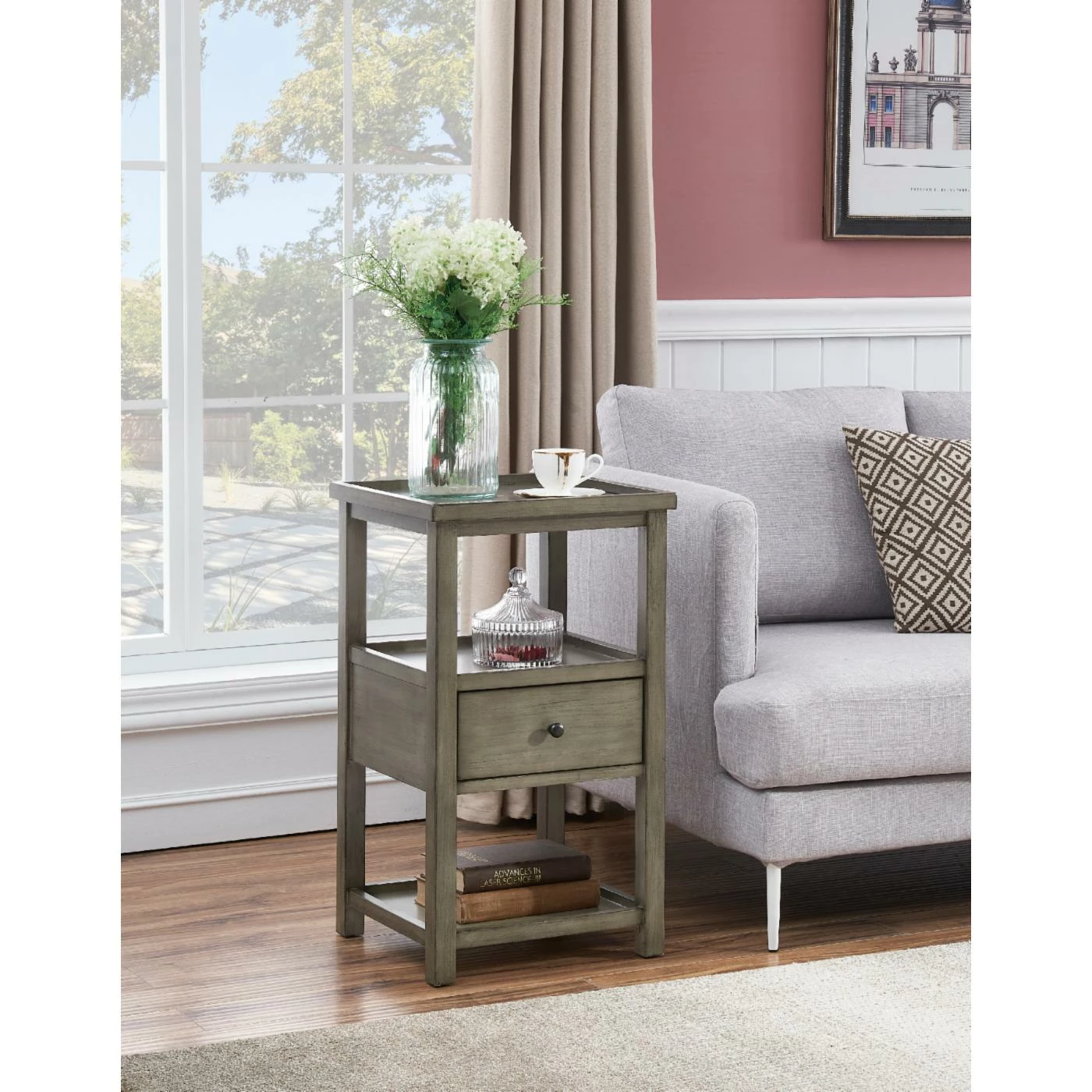 Top 10 π₯° Coast To Coast Imports, LLC Square End Tables & Side Tables Coast To Coast Imports Cape Cod 1 Drawer Chairside End Table β - Image 2