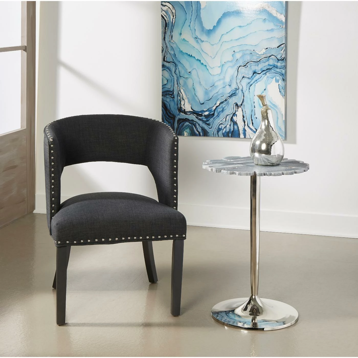 New 😀 Coast To Coast Imports, LLC Round End Tables & Side Tables Coast To Coast Imports Abstract Accent Table 😉 - Image 2