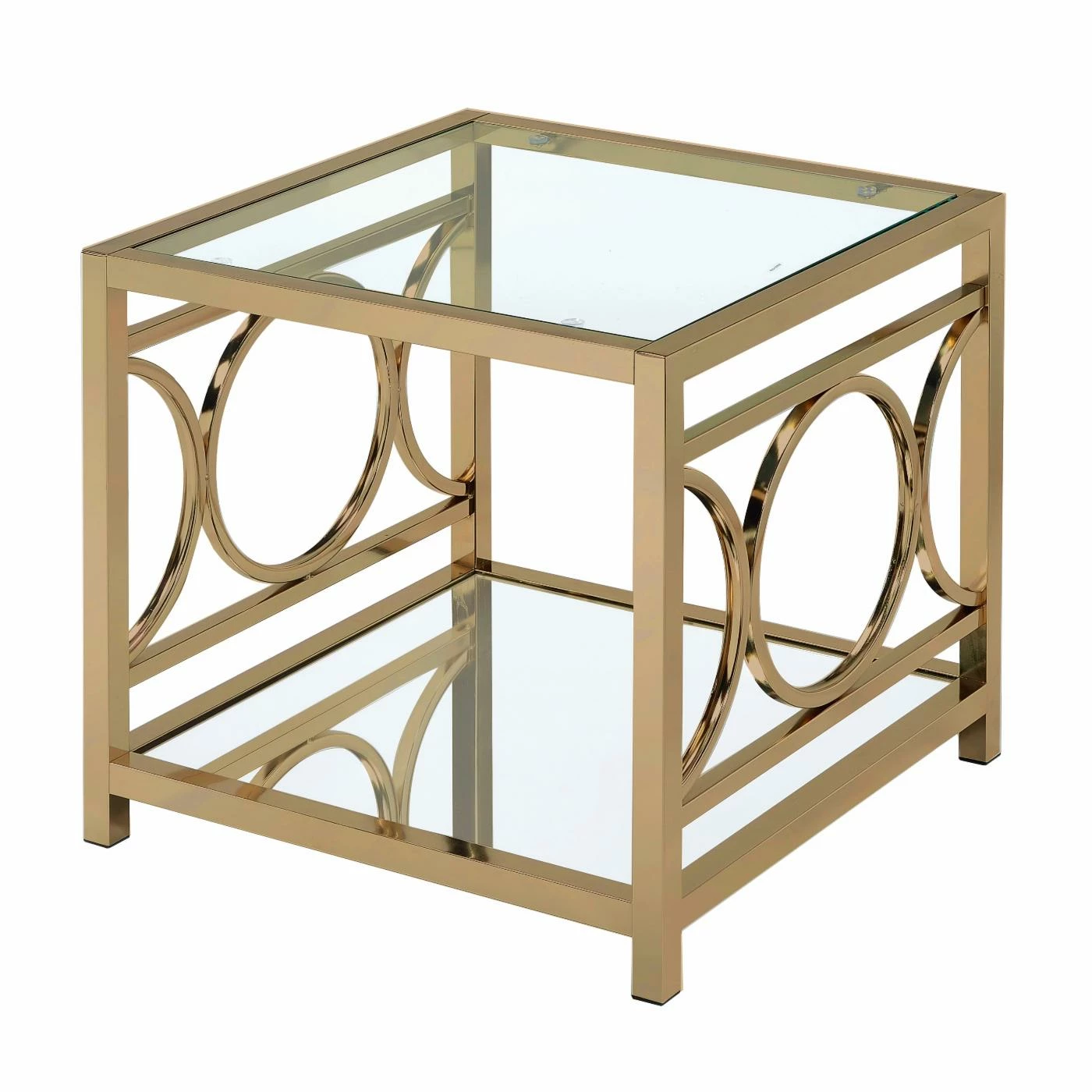 Deals 🔔 Square End Tables & Side Tables Furniture Of America Nadya Circle Accented End Table 😍 - Image 2