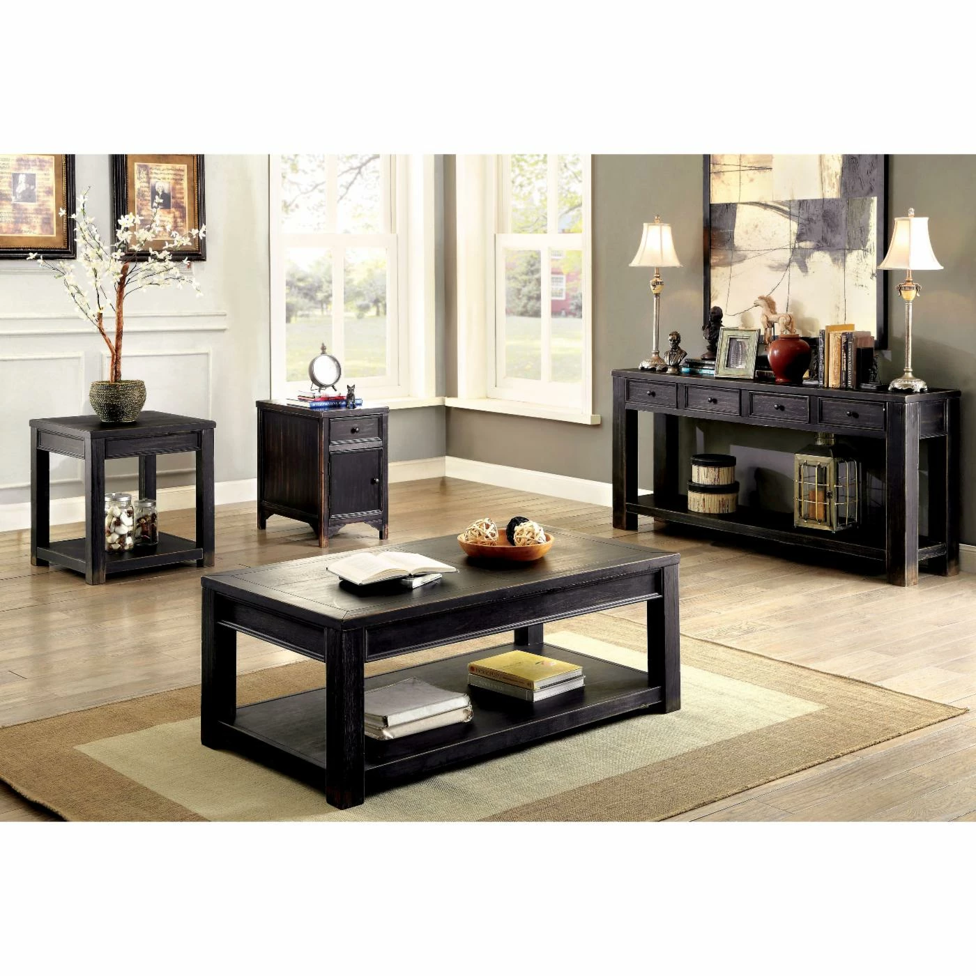 Best deal 🛒 Rectangle End Tables & Side Tables Furniture Of America Deston Farmhouse Side Table ✨ - Image 2