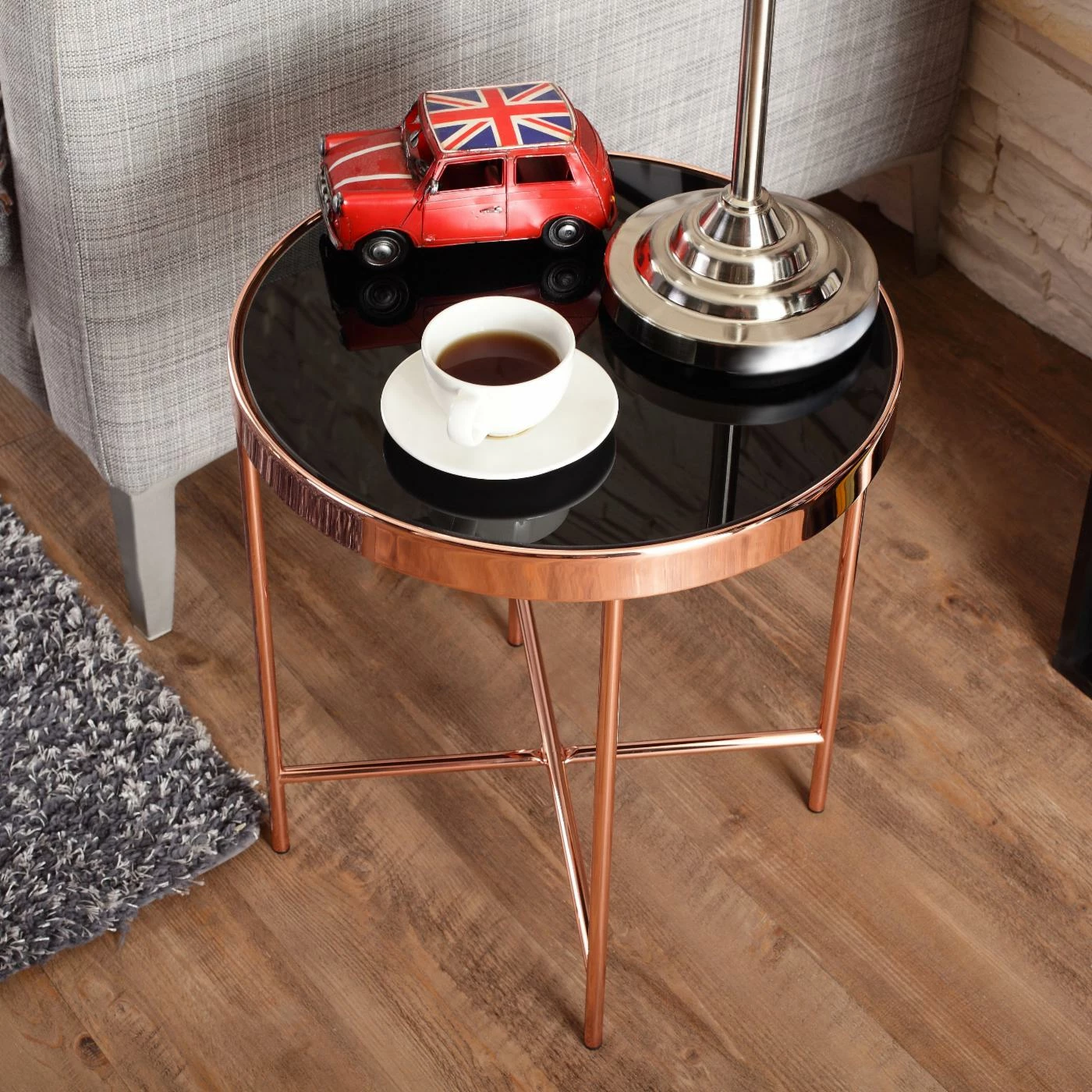 New π Round End Tables & Side Tables Furniture Of America Rosa Contemporary Round End Table π - Image 2