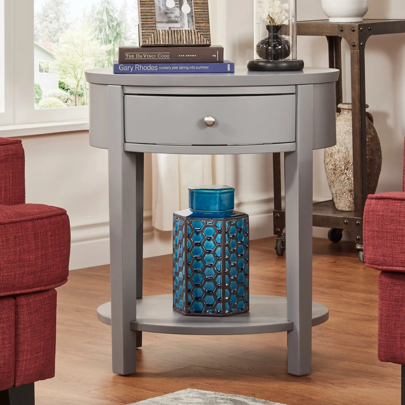 Best Sale π Oval End Tables & Side Tables Weston Home Oval Single Drawer Accent Table π€© - Image 2