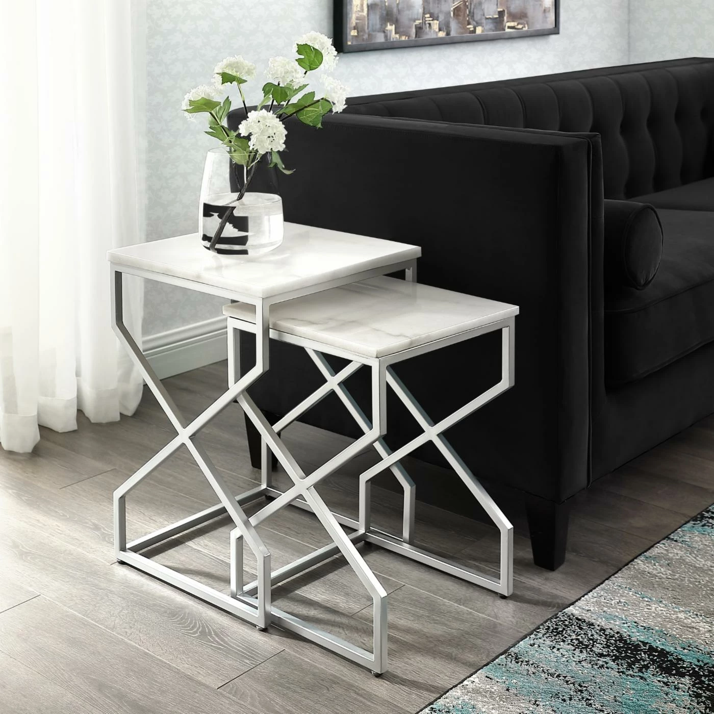 Best reviews of 👏 Square End Tables & Side Tables Inspired Home Raquel End Table - Set Of 2 ❤️ - Image 2