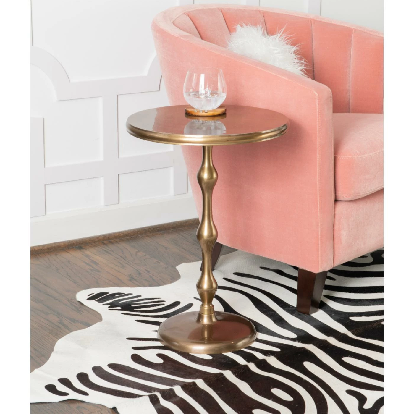Top 10 β Round End Tables & Side Tables Powell Malone Round Side Table - Gold π - Image 2