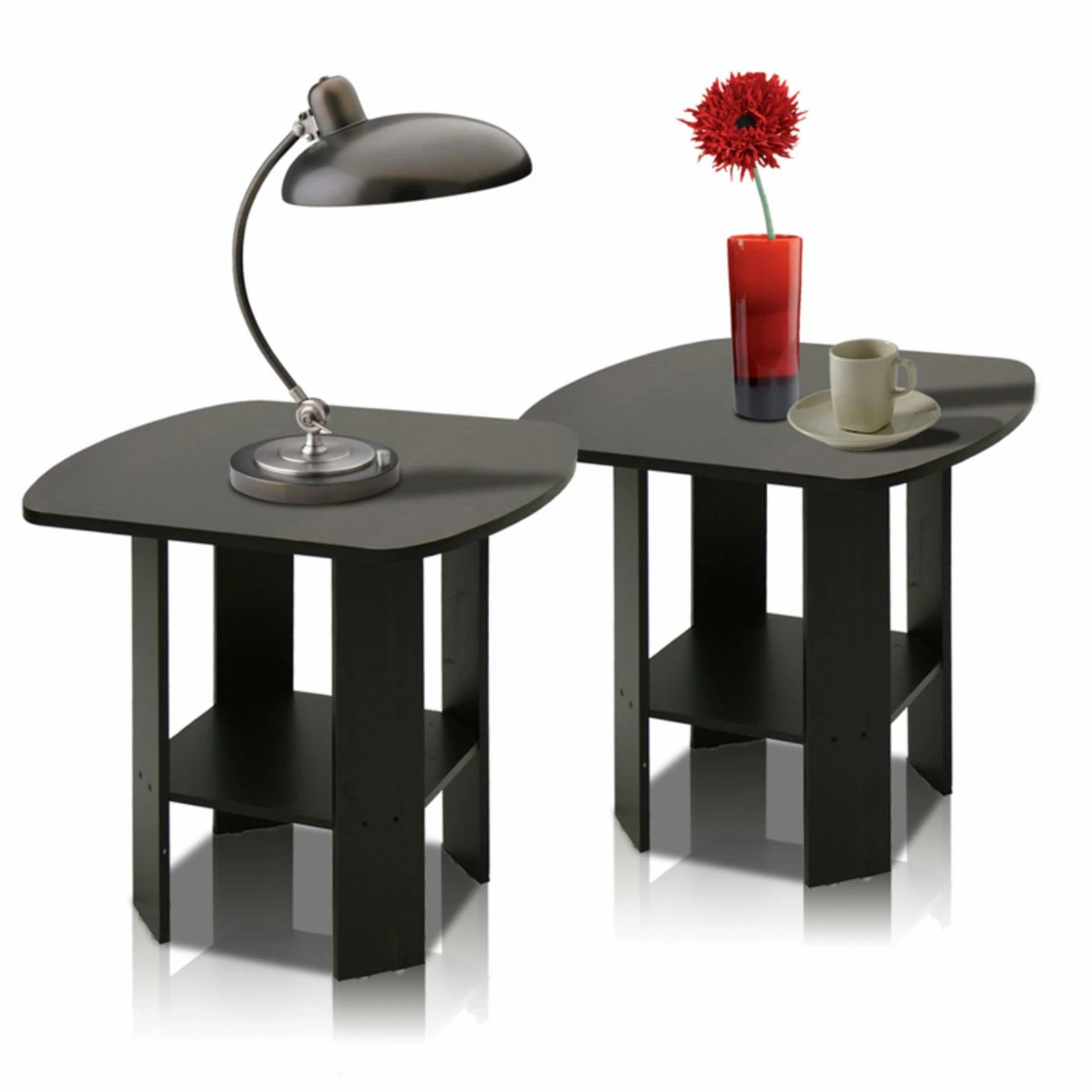 Discount 🤩 Square End Tables & Side Tables Furinno Simple Design End Table - Set Of 2 🎉 - Image 2