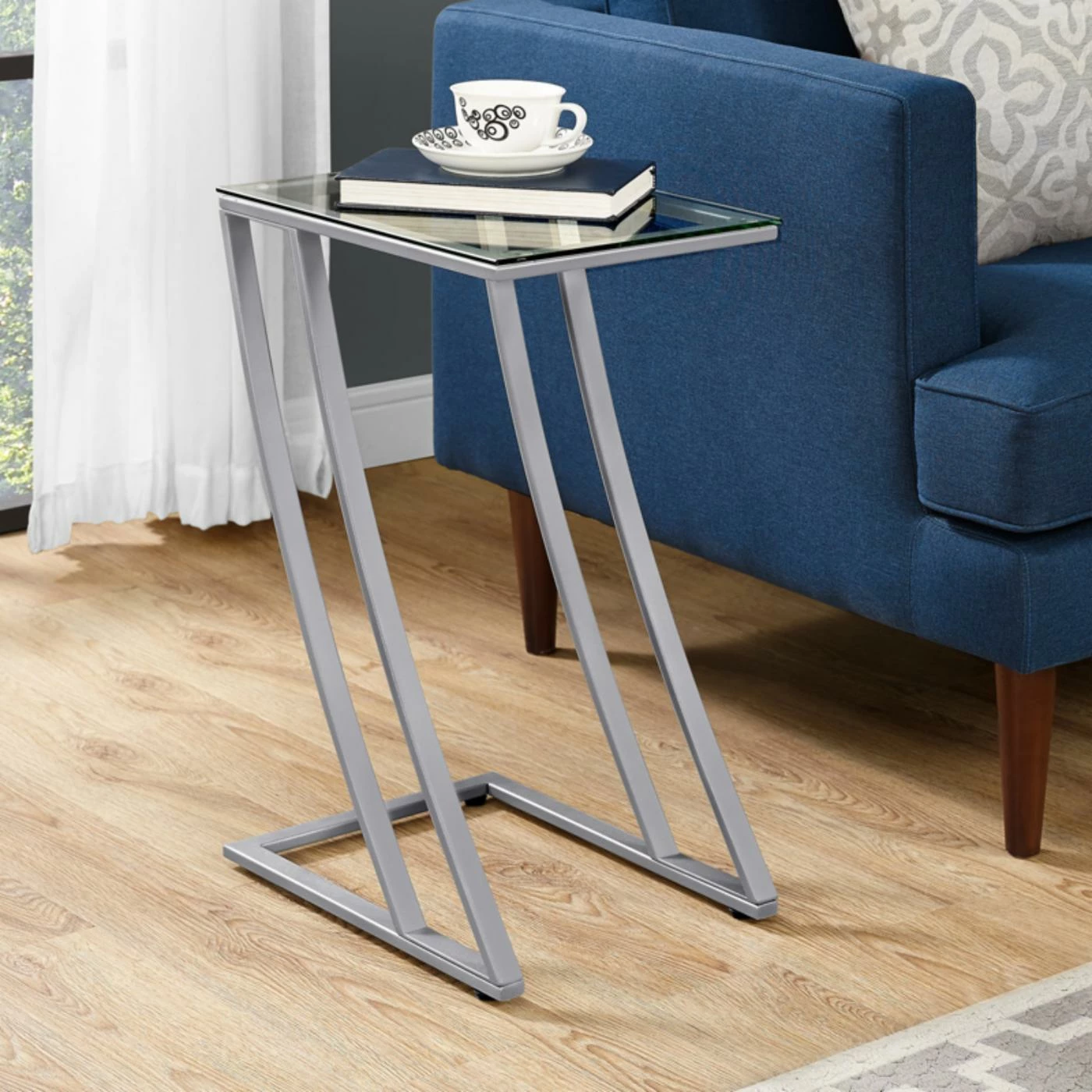 Best reviews of π Rectangle End Tables & Side Tables Monarch Specialties Rectangular Glass Top Chairside End Table β - Image 2