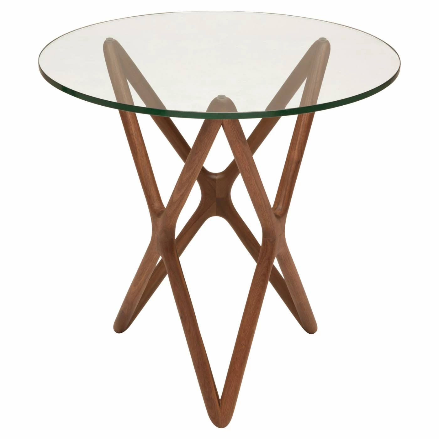 Discount π Round End Tables & Side Tables Nuevo Star Glass Top Side Table 𧨠- Image 2