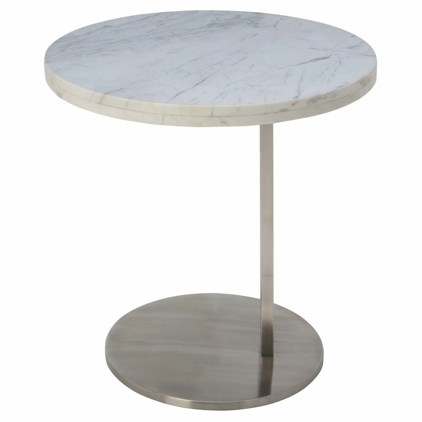 Best Sale 🤩 Round End Tables & Side Tables Nuevo Alize Marble Side Table - White ✔️ - Image 2