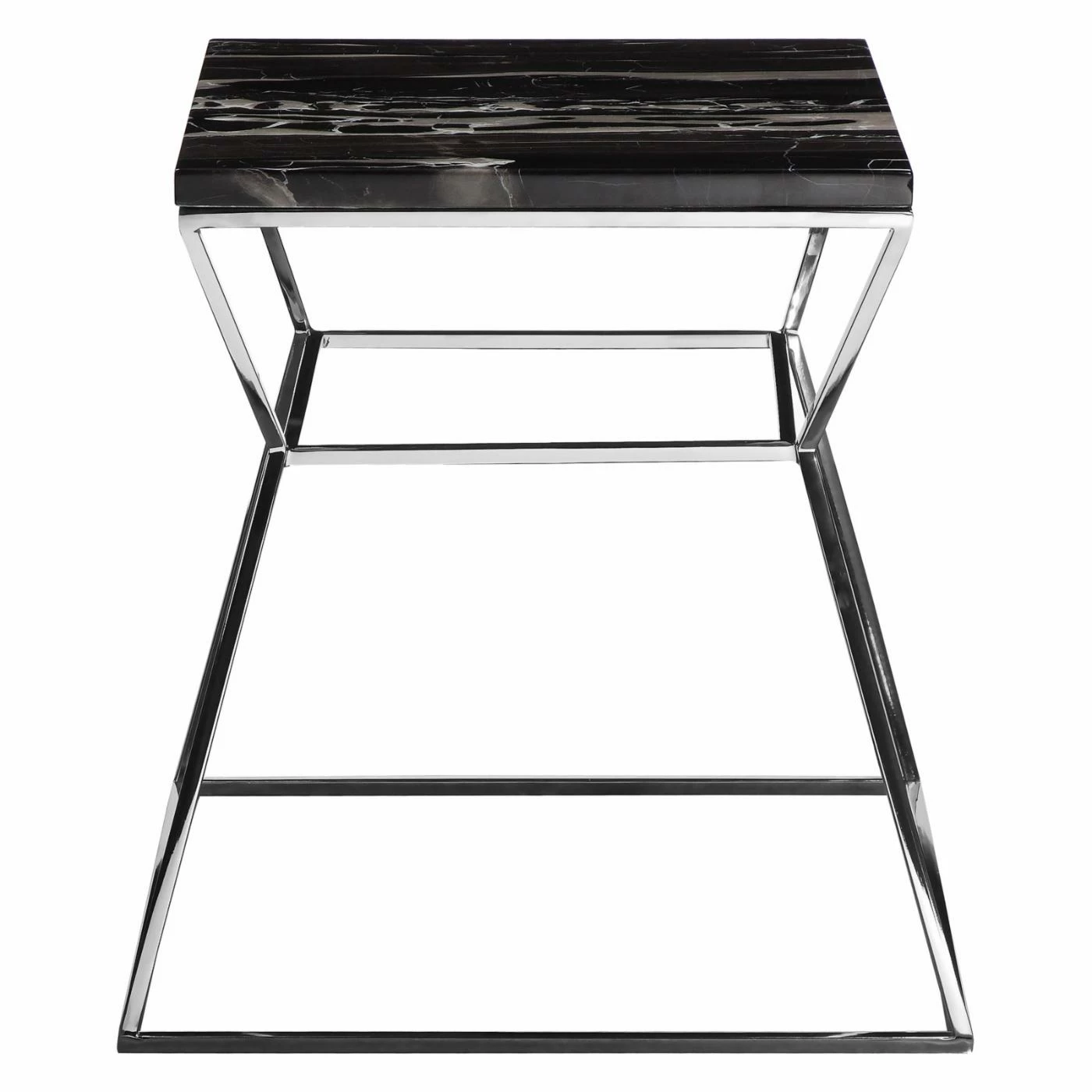 Brand new 🎁 Square End Tables & Side Tables Pangea Home Prism Metal Frame Side Table ❤️ - Image 2
