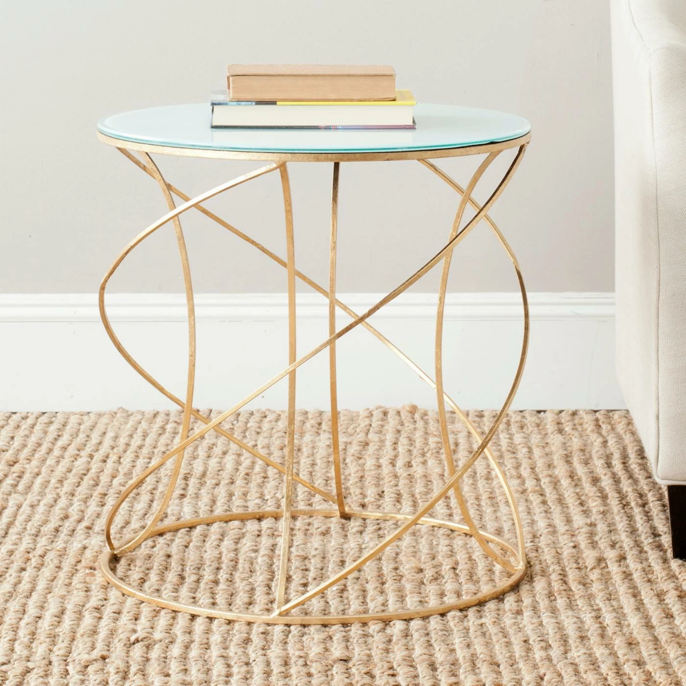 Outlet π Round End Tables & Side Tables Safavieh Cagney Accent Table - Gold π― - Image 2