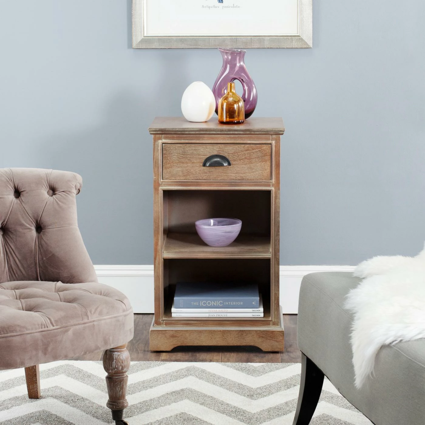 Wholesale β Rectangle End Tables & Side Tables Safavieh Griffin 1 Drawer Side Table π - Image 2