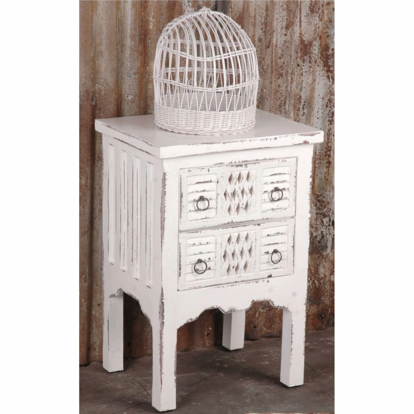 Flash Sale ✨ Rectangle End Tables & Side Tables Sunset Trading Shabby Chic Cottage Whitewashed End Table 🎉 - Image 2