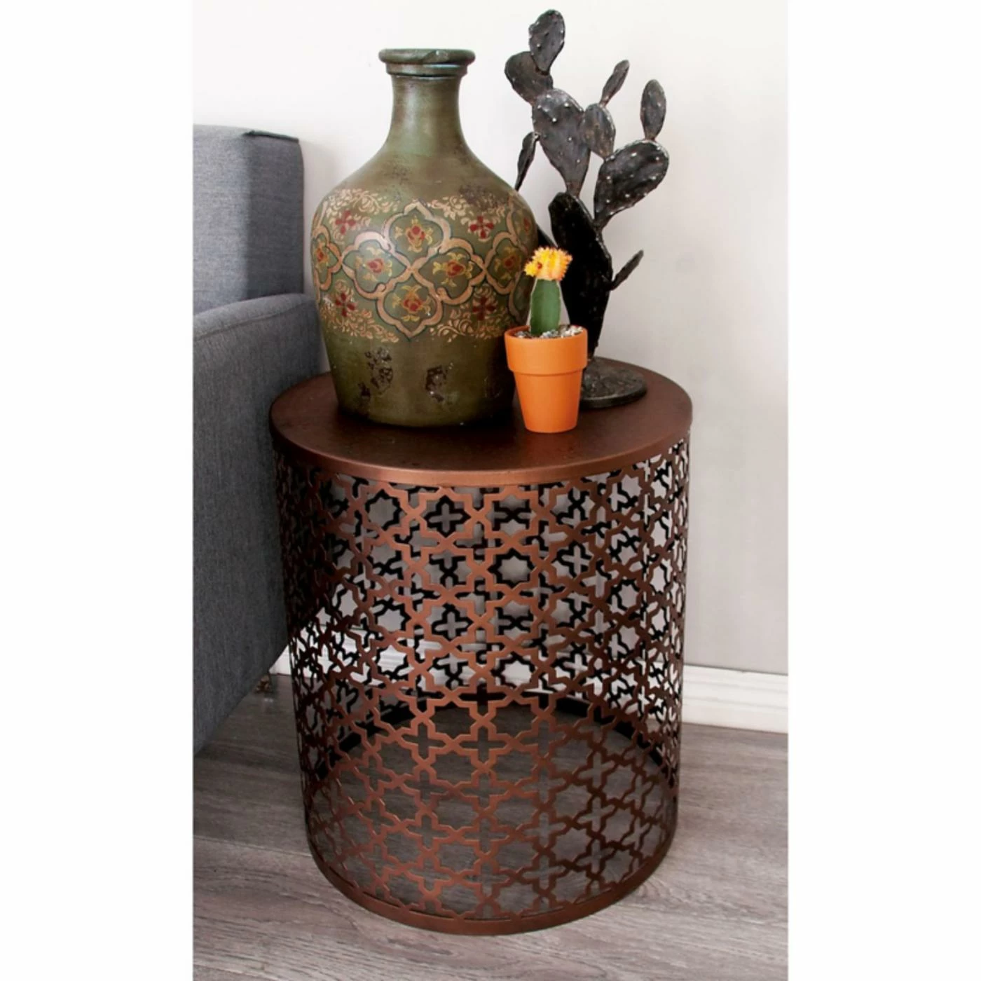 Brand new 🔥 Round End Tables & Side Tables DecMode Metal Accent Table - Set Of 3 ✔️ - Image 2