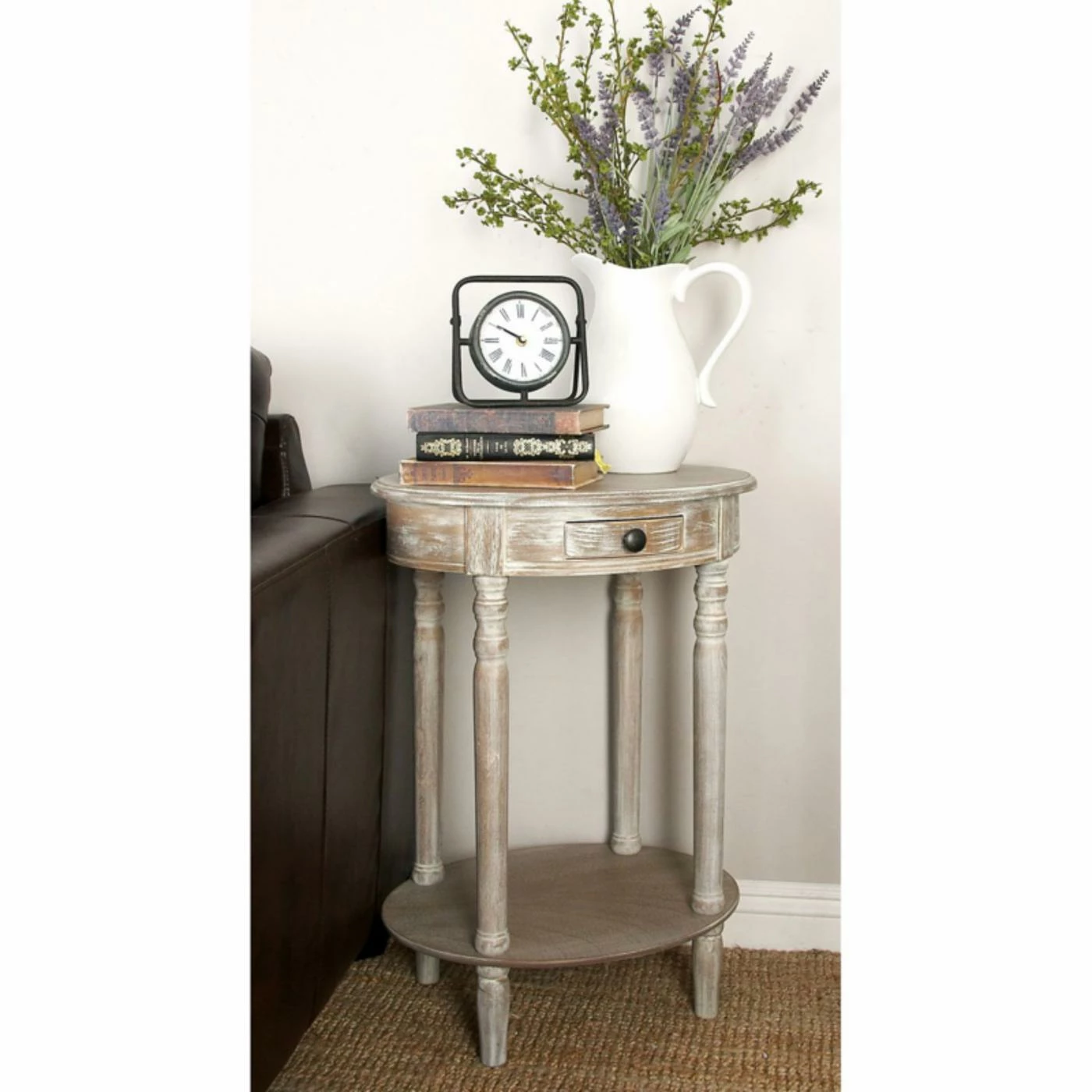 Best reviews of π Oval End Tables & Side Tables DecMode Wood Oval Accent Table π€© - Image 2