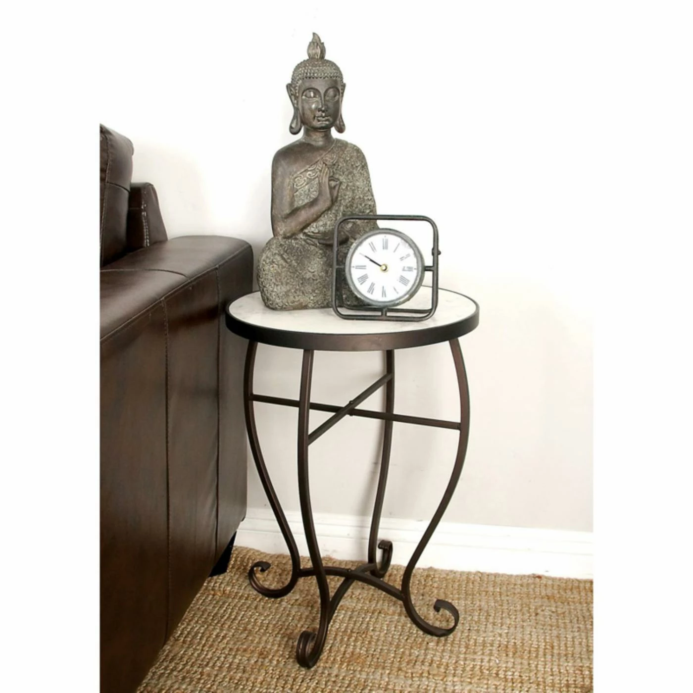 Wholesale ⌛ Round End Tables & Side Tables DecMode Round Marble Accent Table ✔️ - Image 2